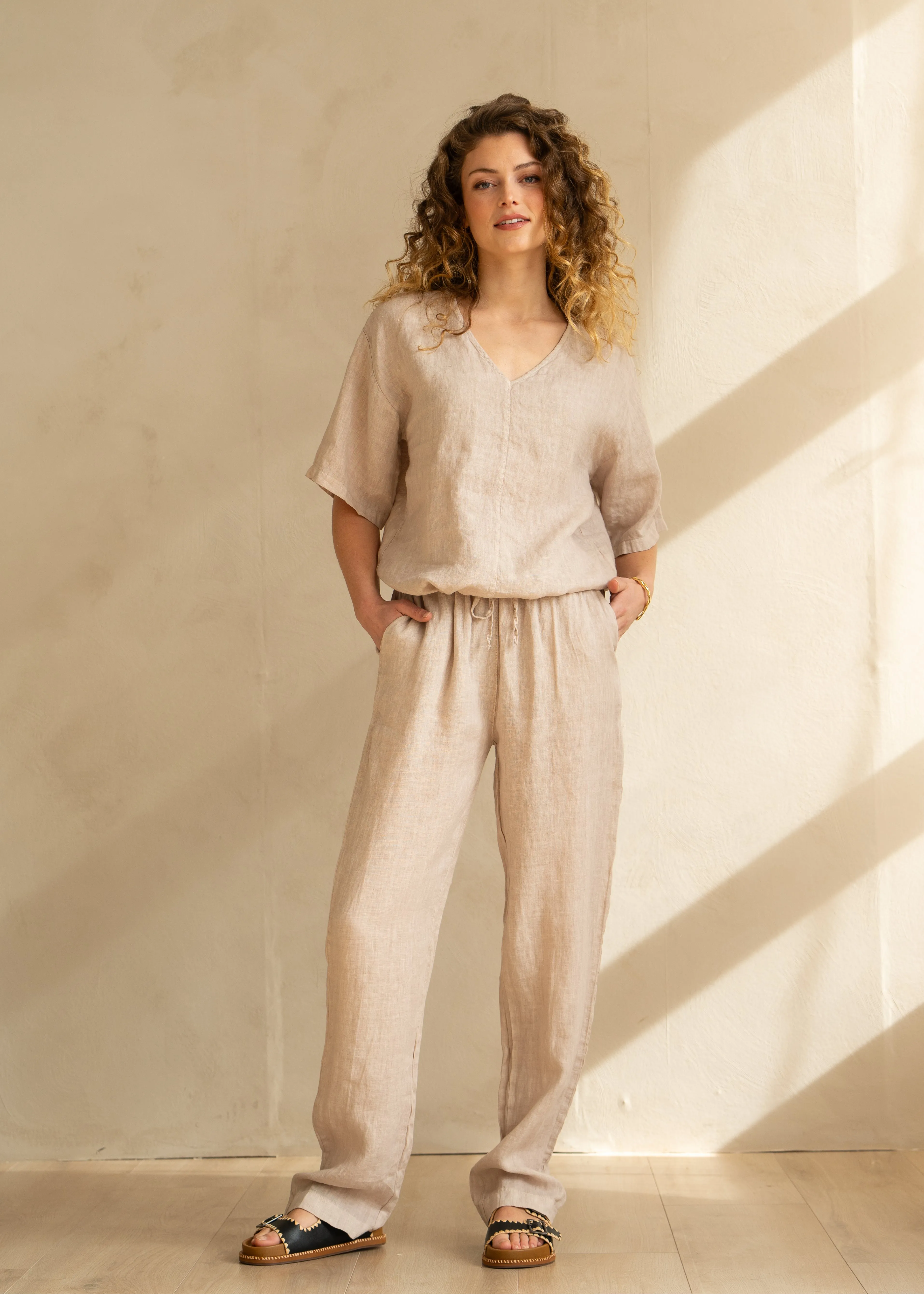 Palma Pants Natural sold by Simple