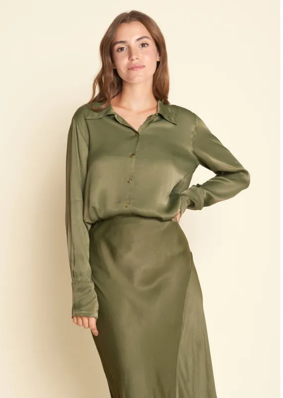 Bodille Blouse Burnt Olive sold by Simple