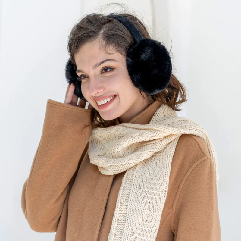 Women’s Winter Faux Fur Ear Warmers Earmuffs sold by Simplicity