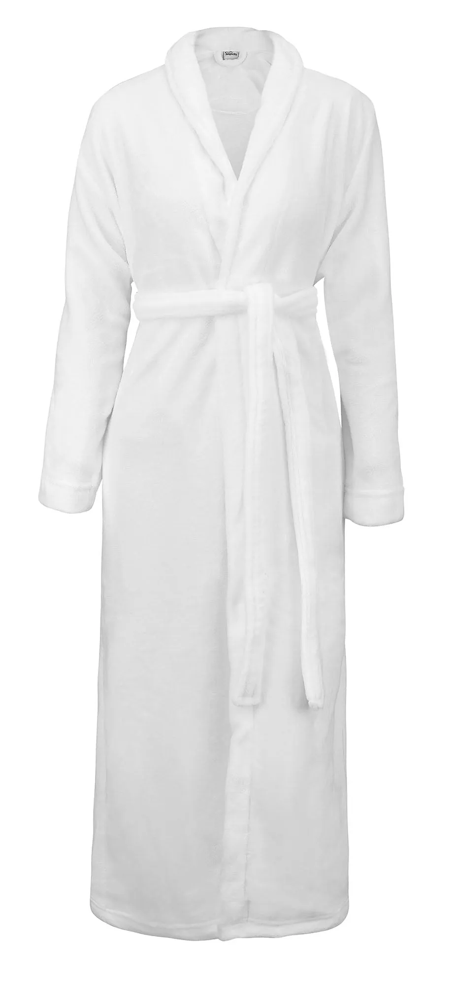 Unisex Luxurious Plush Kimono Bathrobe with Side Pockets sold by Simplicity product image thumbnail 3