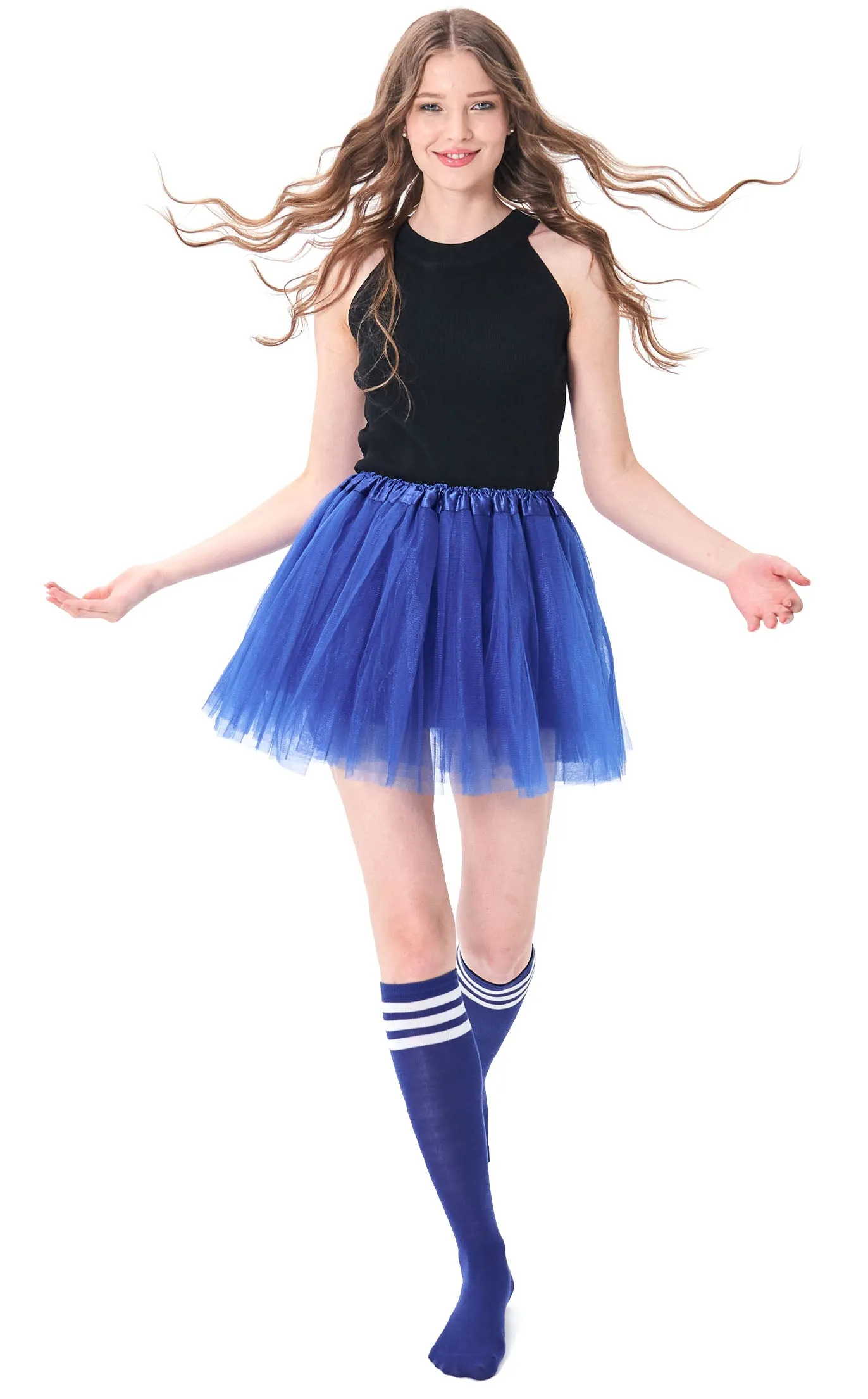 Adult Costume Accessories Set Women's Classic 4 layered Tulle Tutu Skirt Tube Socks sold by Simplicity product image thumbnail 3