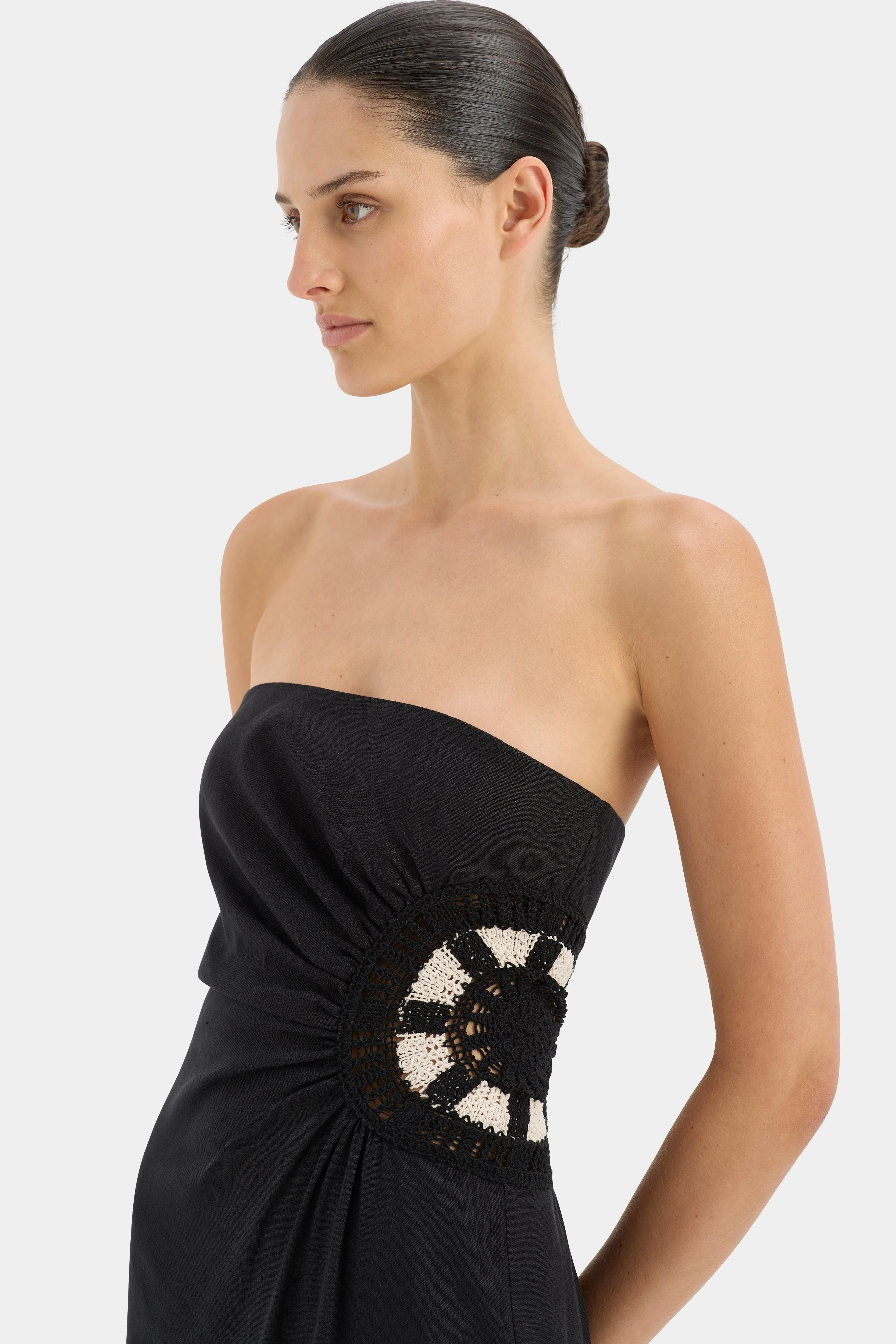 Dorian Strapless Midi Dress sold by SIR the label product image thumbnail 2