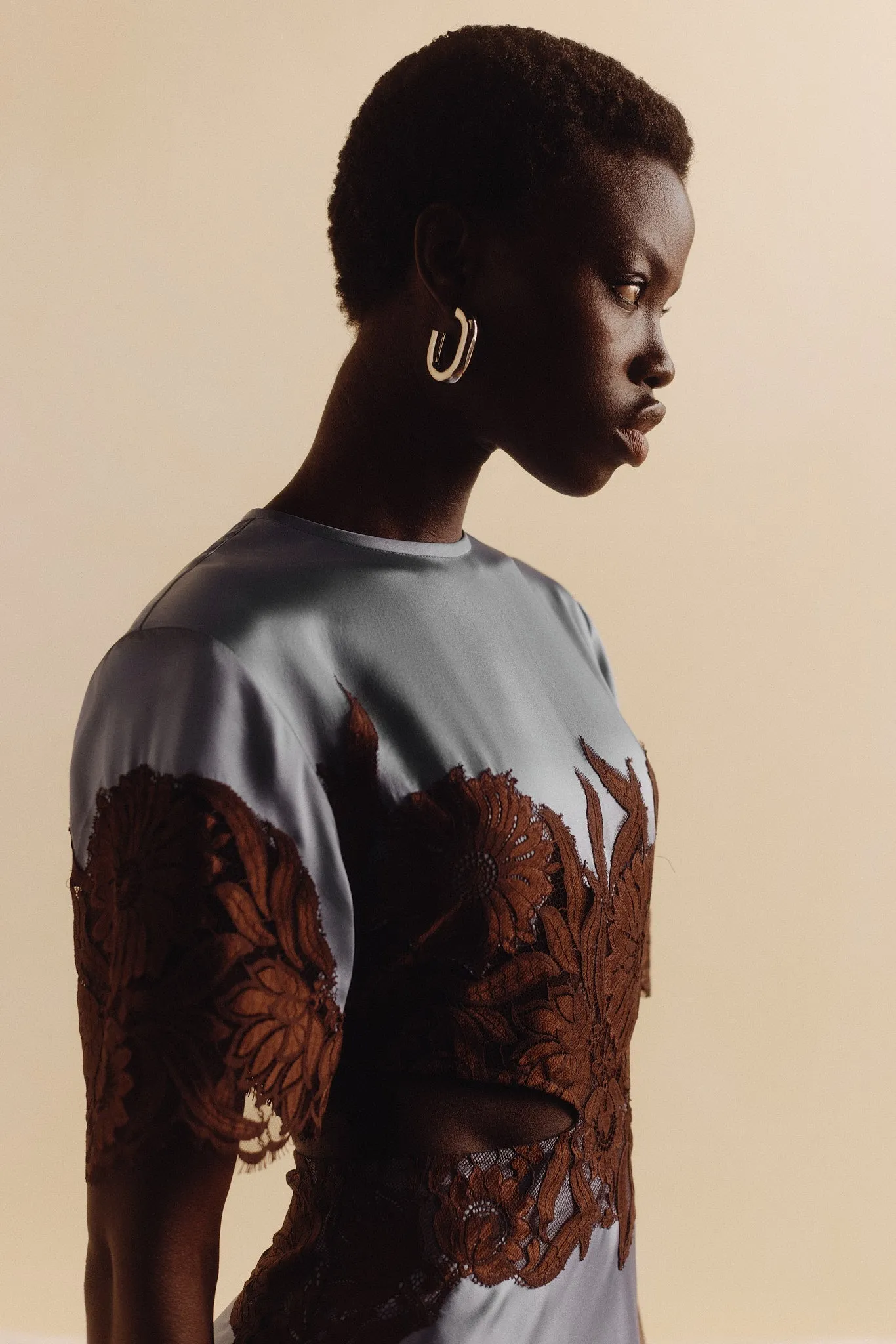 Danseurs Lace Cut Out Gown sold by SIR the label product image thumbnail 2