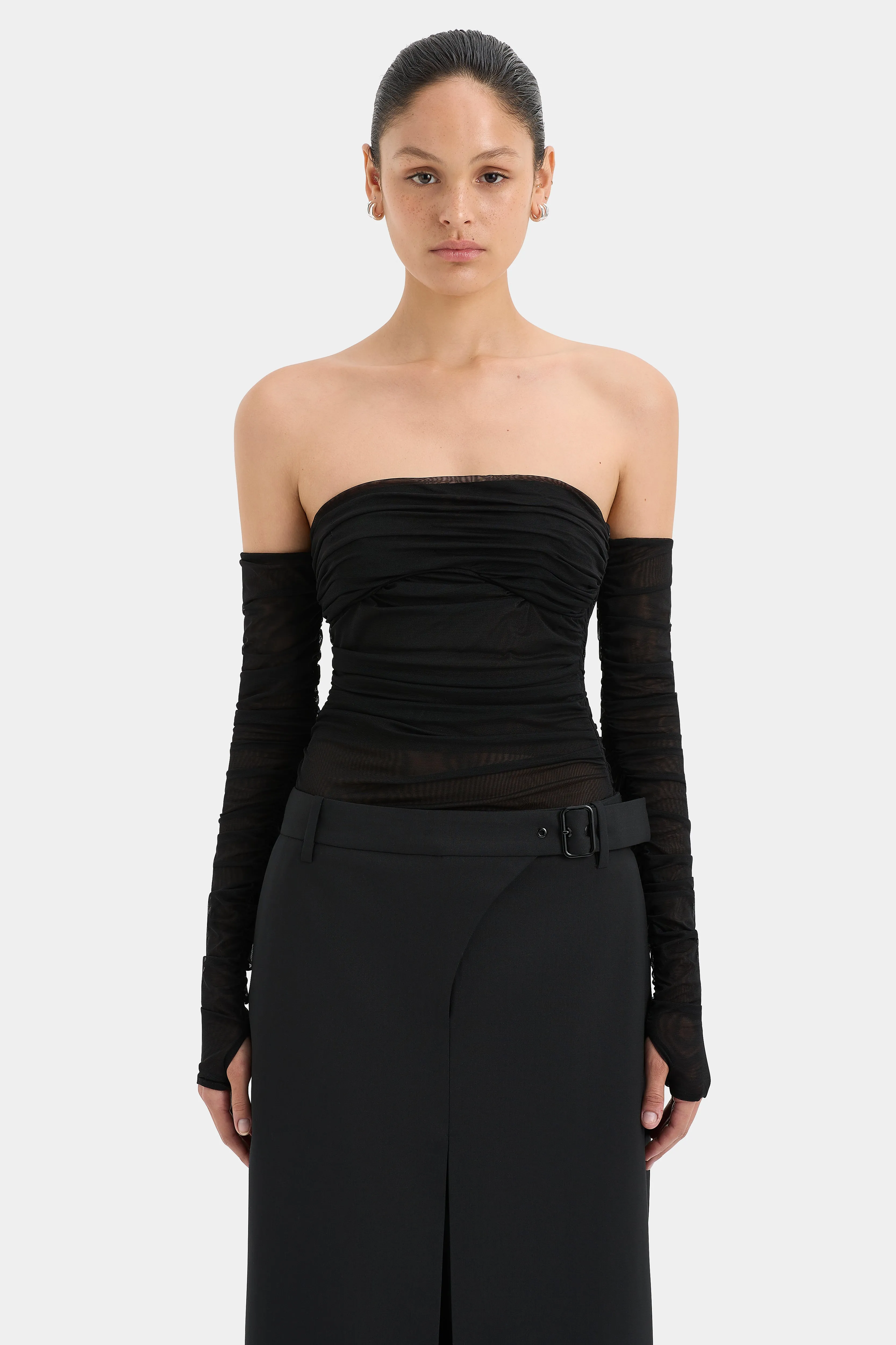 Jacques Off Shoulder Top sold by SIR the label