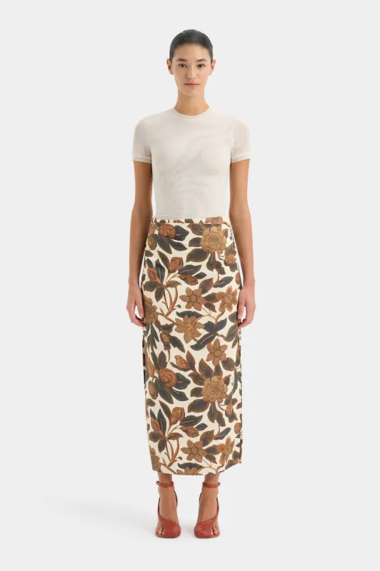 Primrose Midi Skirt sold by SIR the label