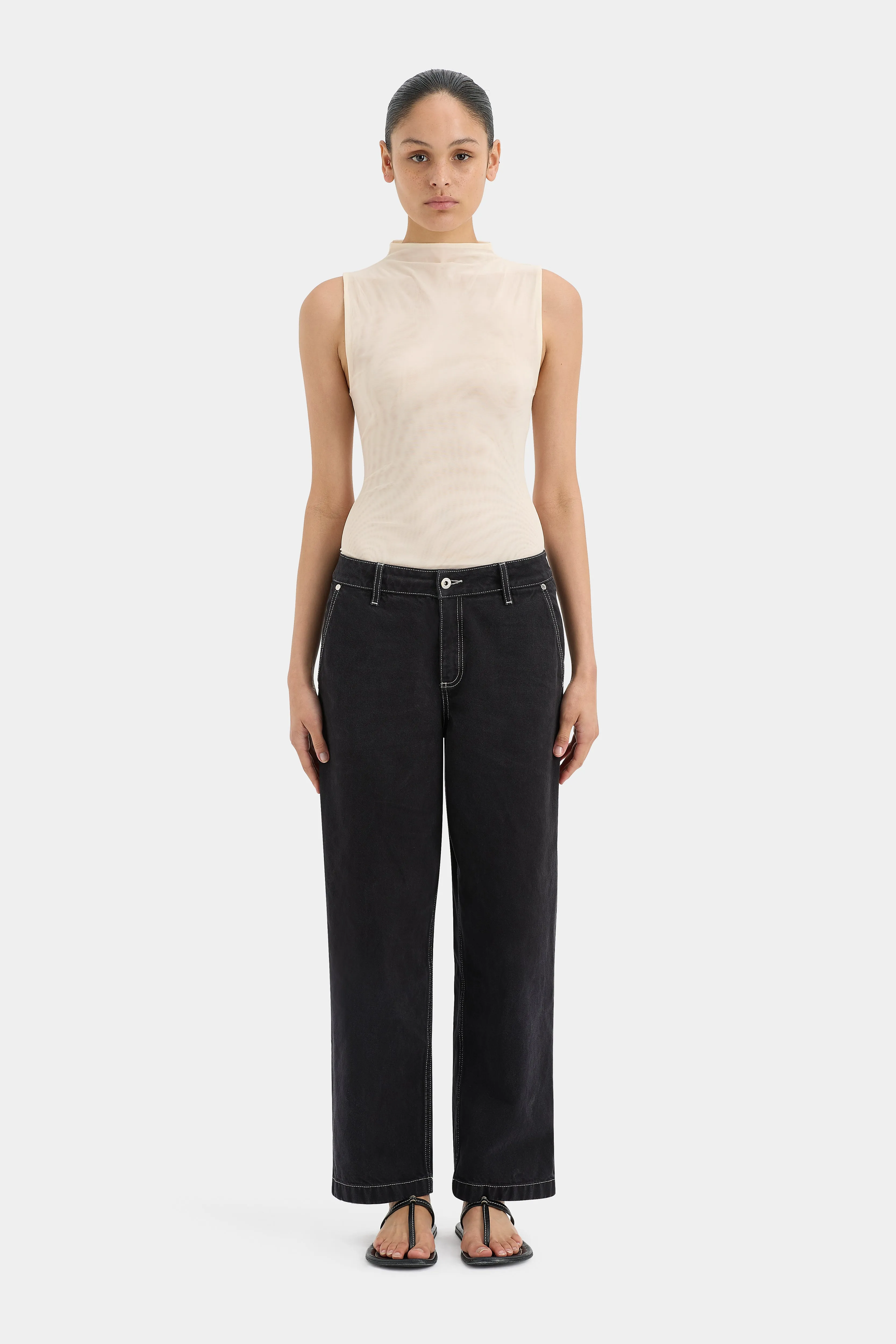 Jacques Mesh Tank sold by SIR the label