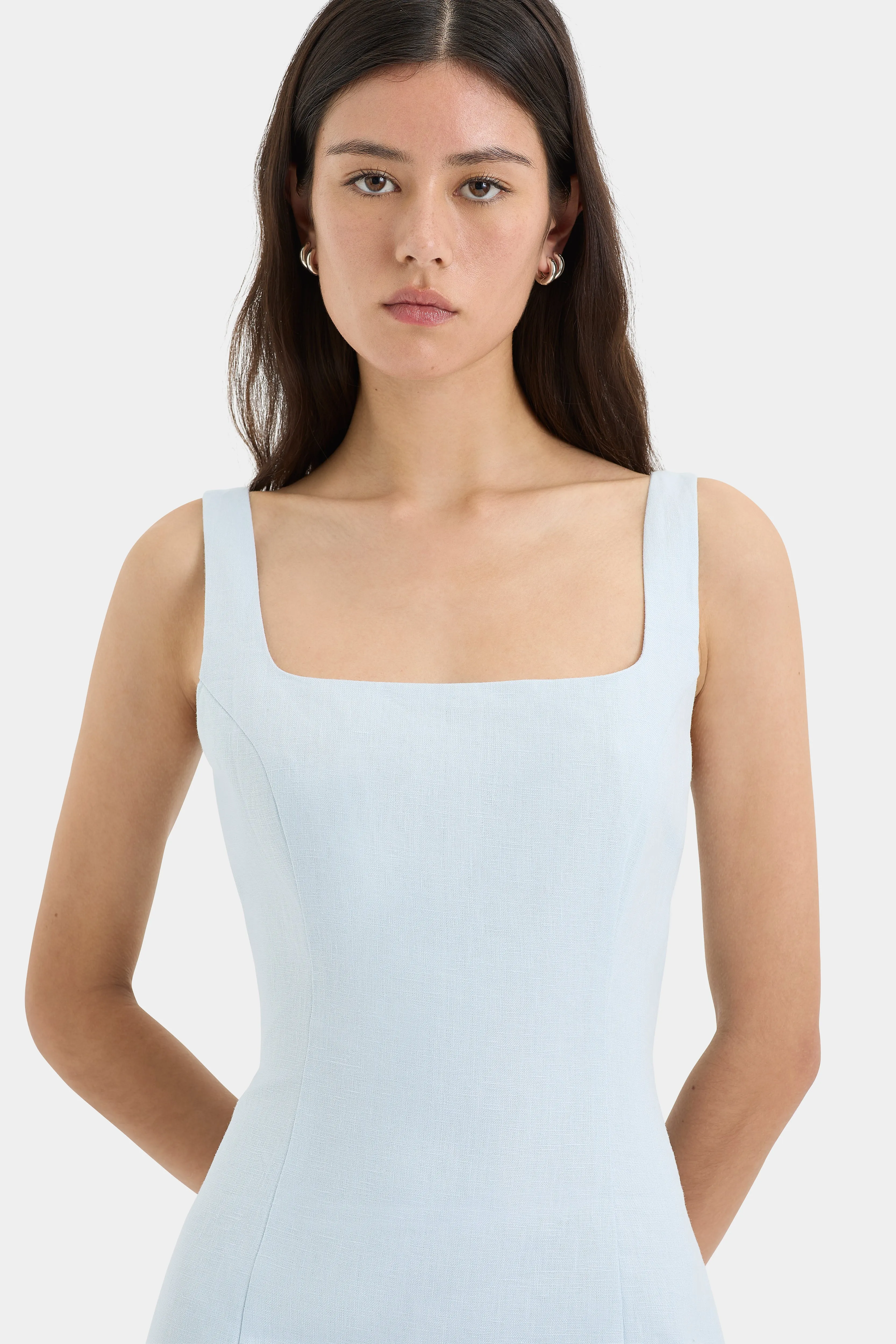 Iris Tie Mini Dress sold by SIR the label product image thumbnail 5