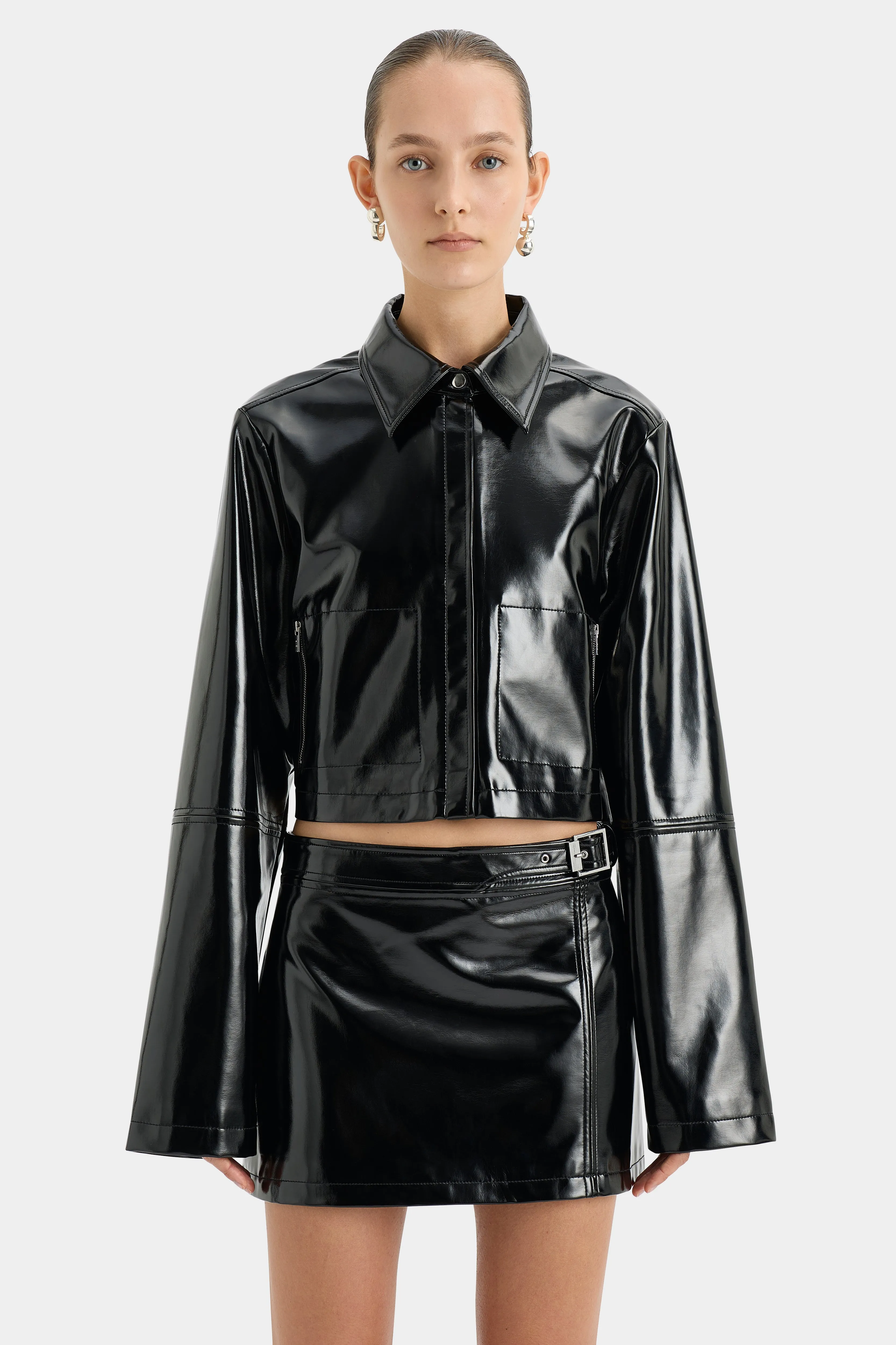 Midnight Mini Skirt sold by SIR the label product image thumbnail 5