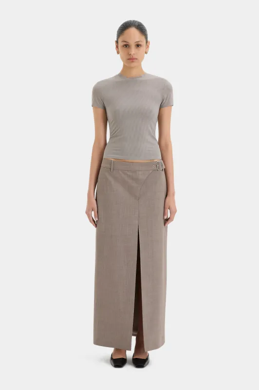 Leonardo Belted Skirt sold by SIR the label