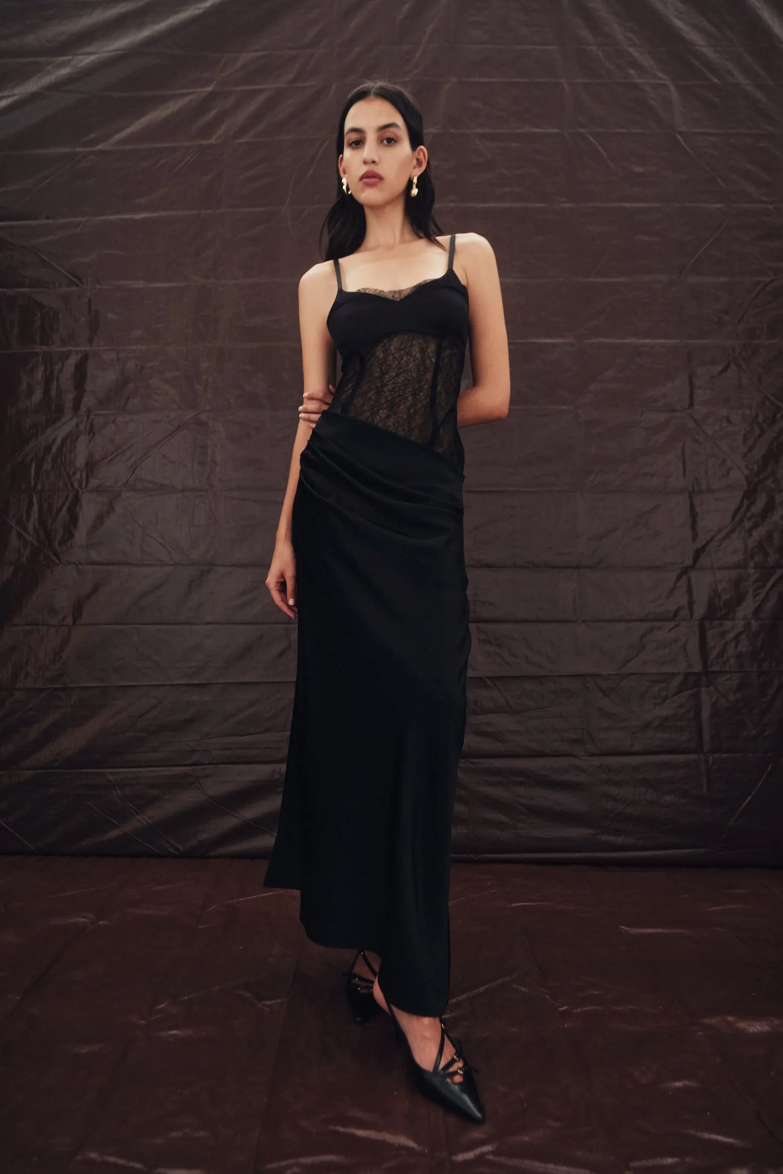 Dunya Draped Gown sold by SIR the label product image thumbnail 2