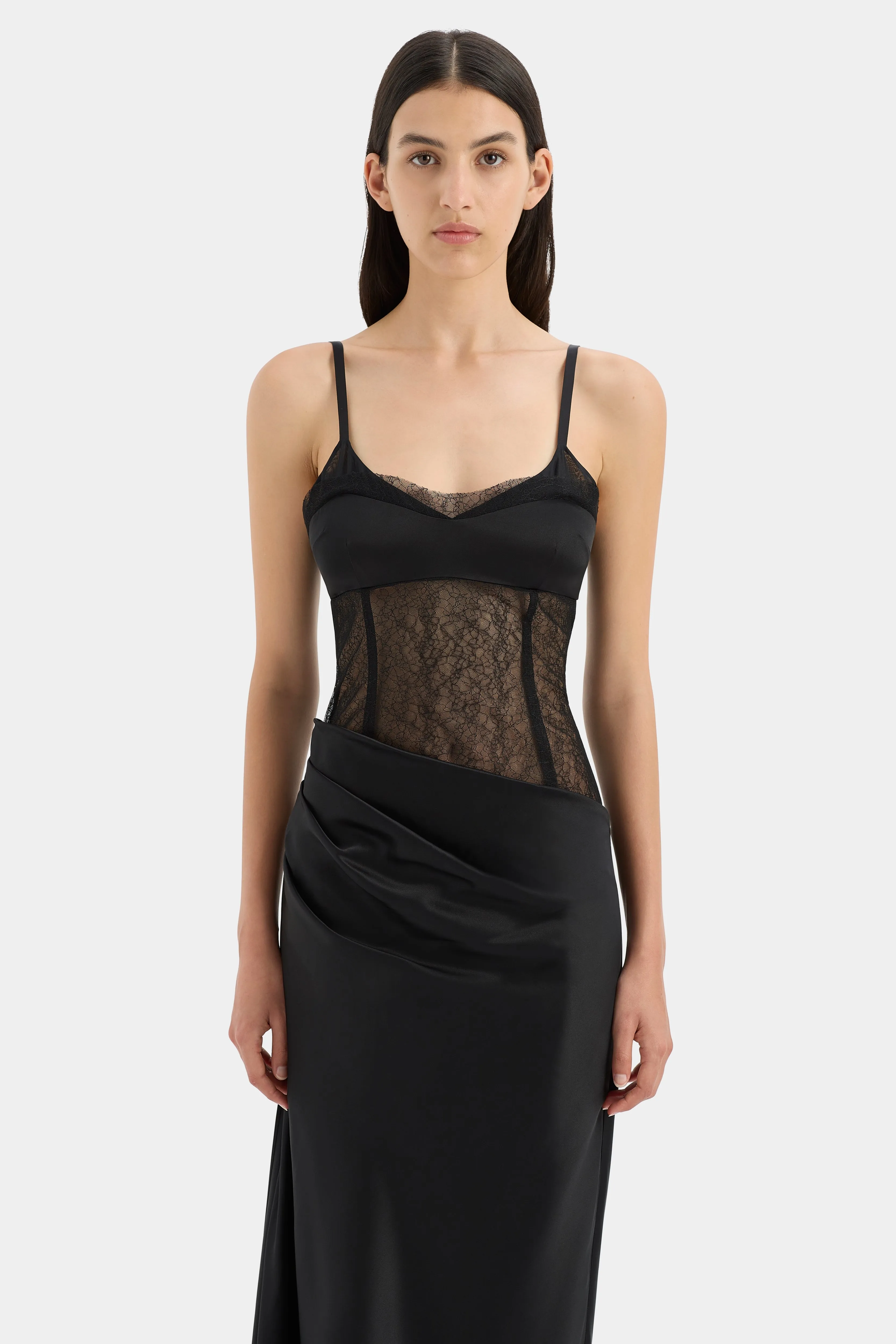 Dunya Draped Gown sold by SIR the label product image thumbnail 5