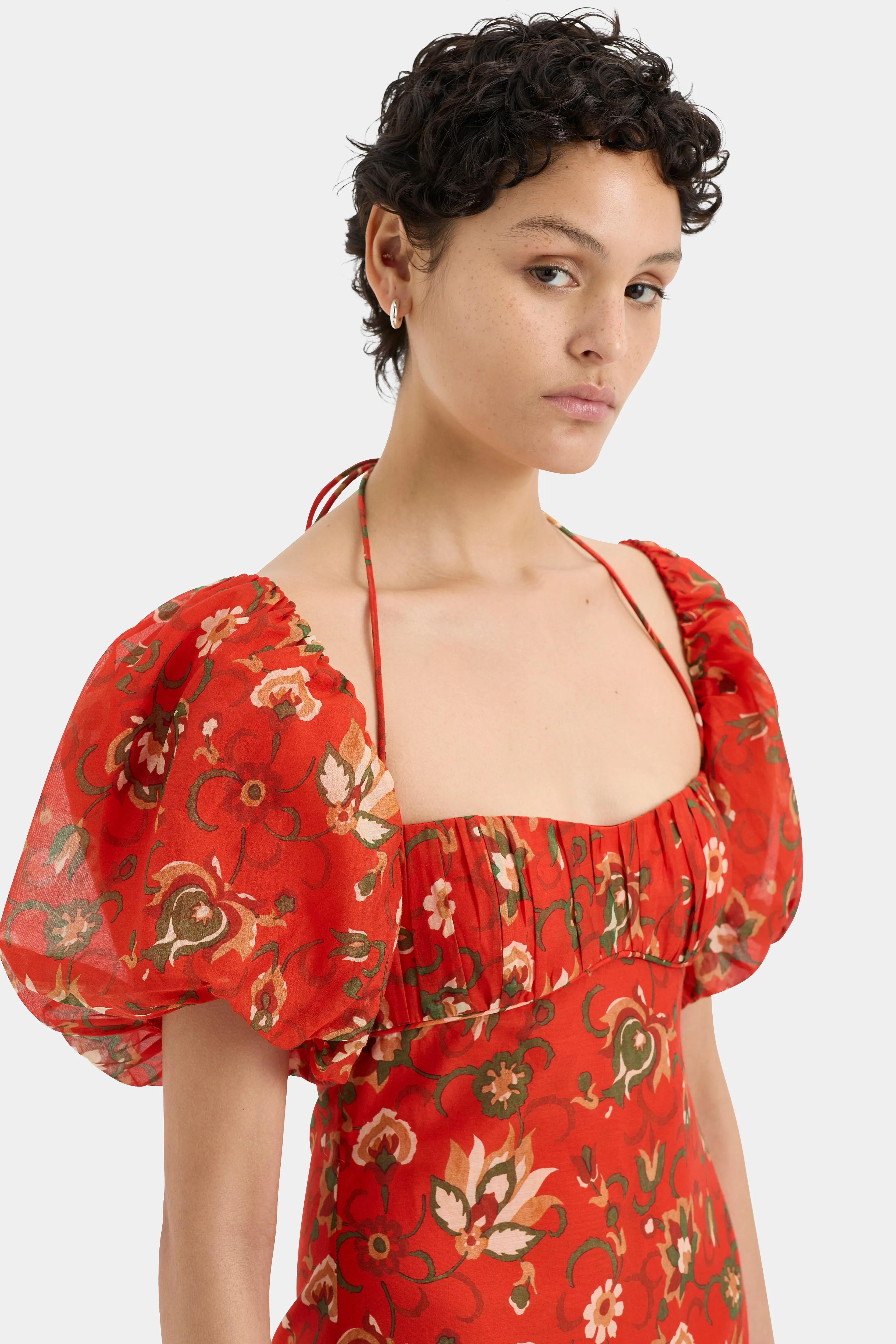 Reyes Puff Sleeve Mini Dress sold by SIR the label product image thumbnail 5