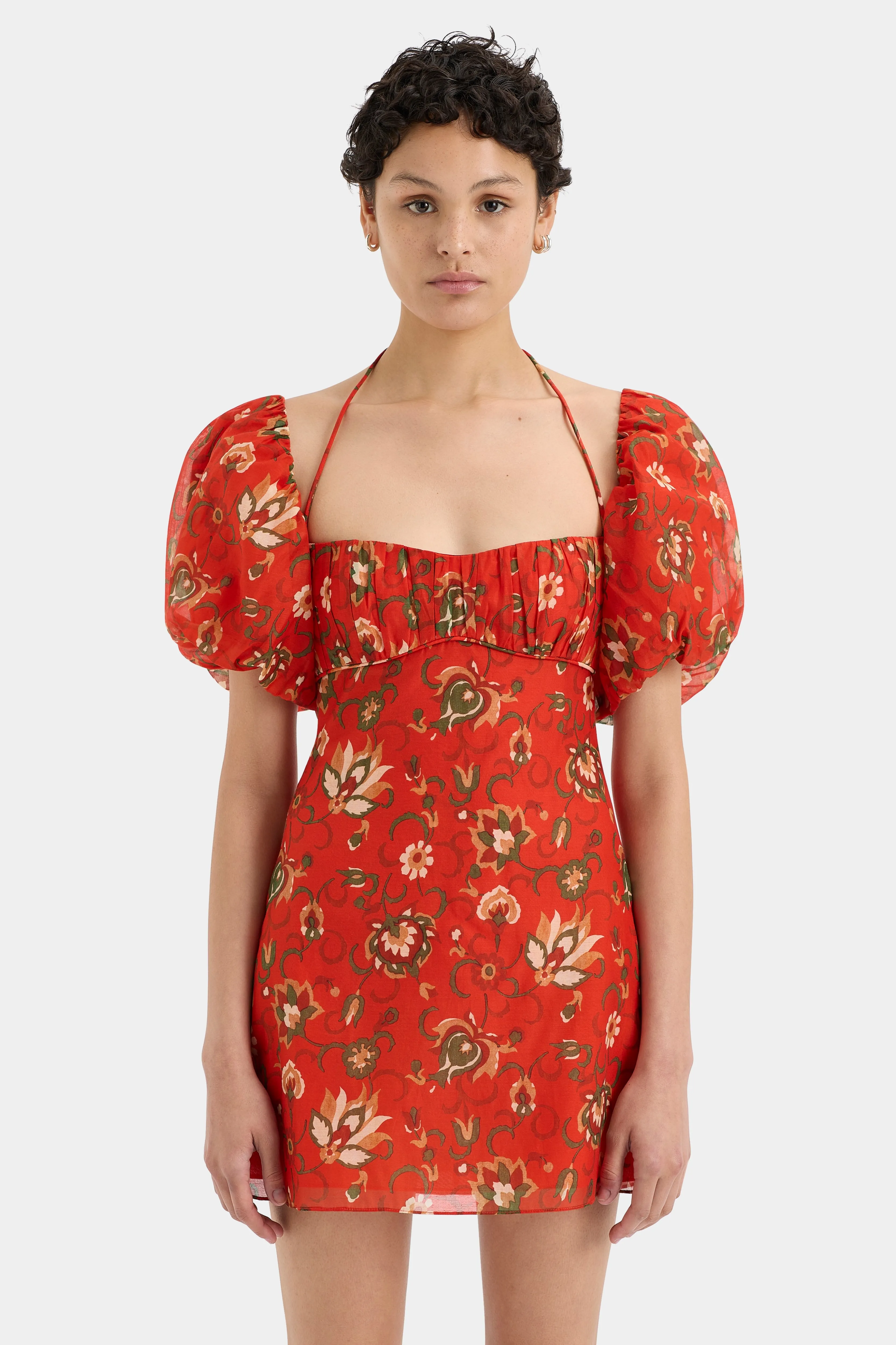 Reyes Puff Sleeve Mini Dress sold by SIR the label product image thumbnail 4