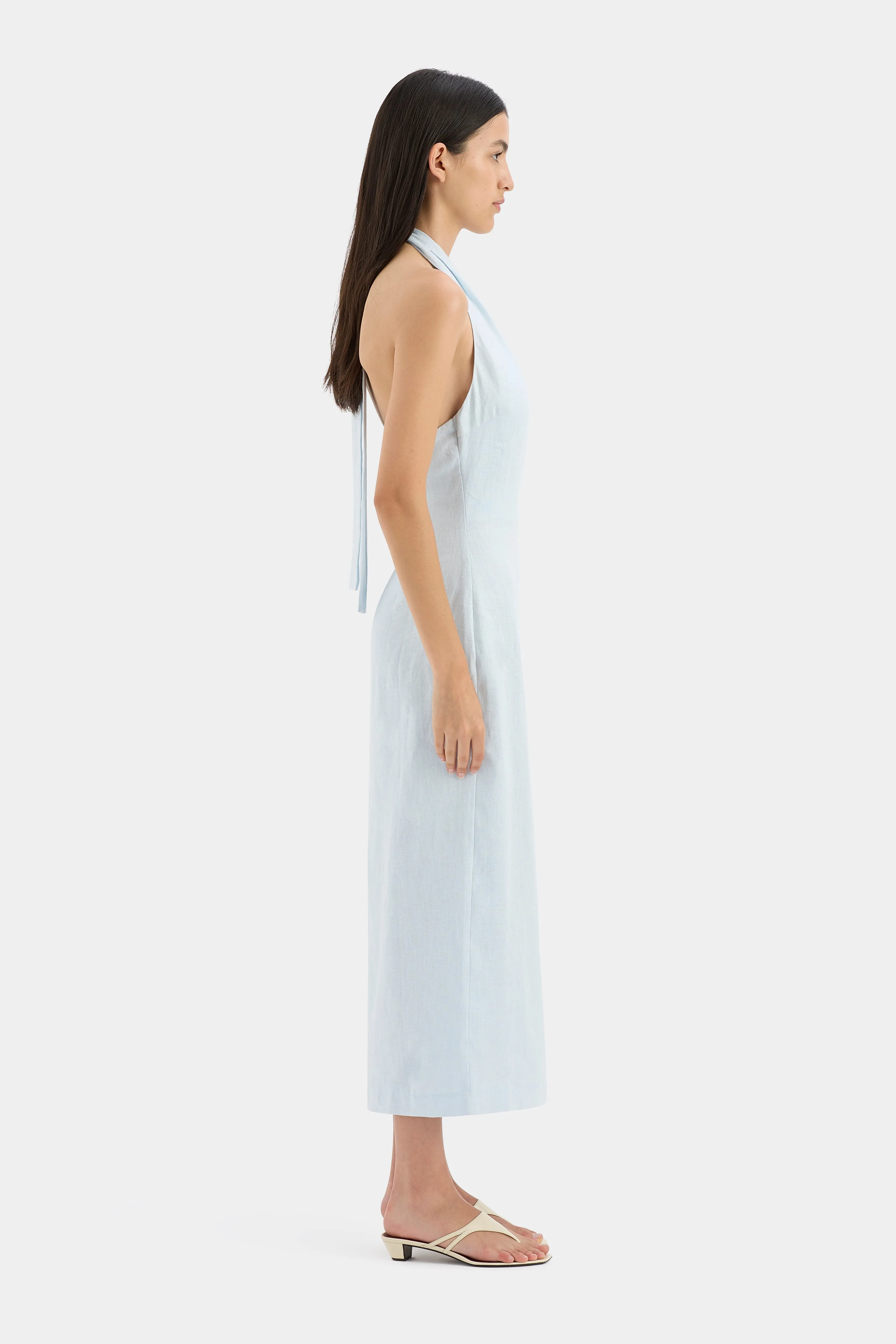 Iris Halter Midi Dress sold by SIR the label product image thumbnail 4