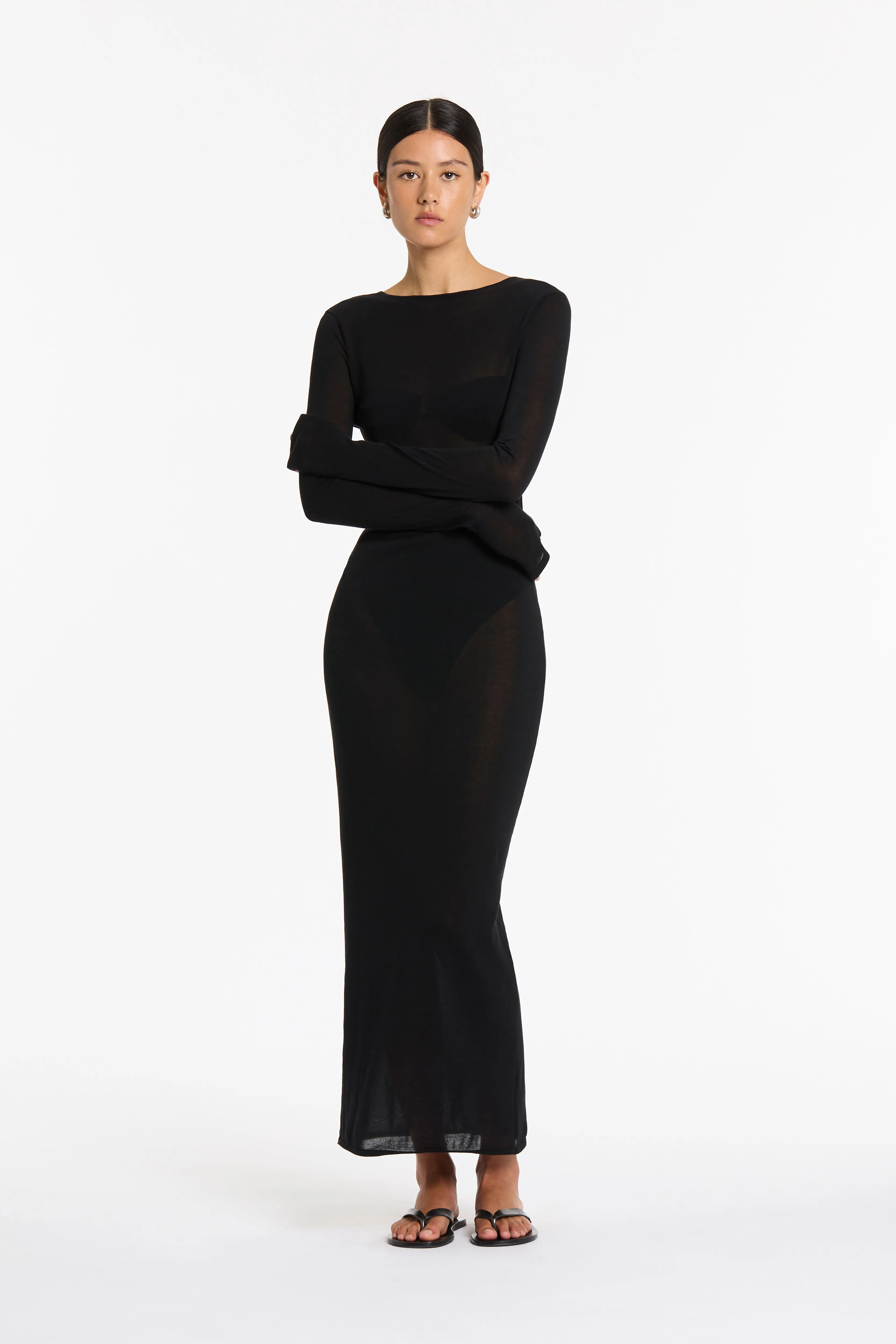Eva Knit Midi Dress sold by SIR the label product image thumbnail 5