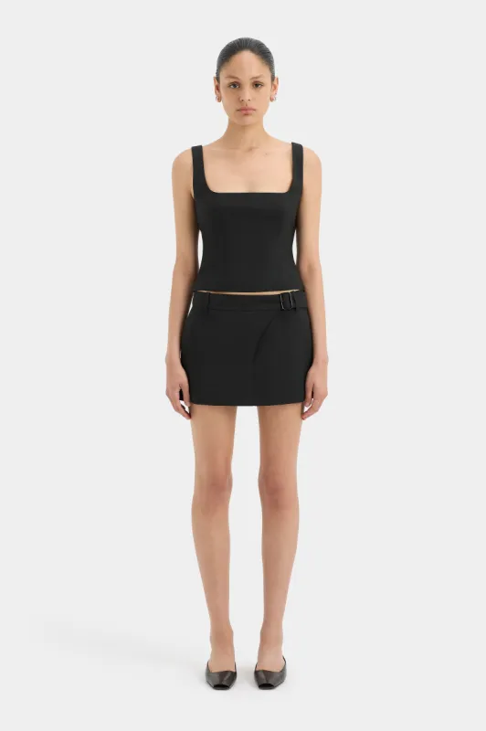 Leonardo Belted Mini Skirt sold by SIR the label