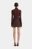 Sandrine Button Mini Skirt sold by SIR the label