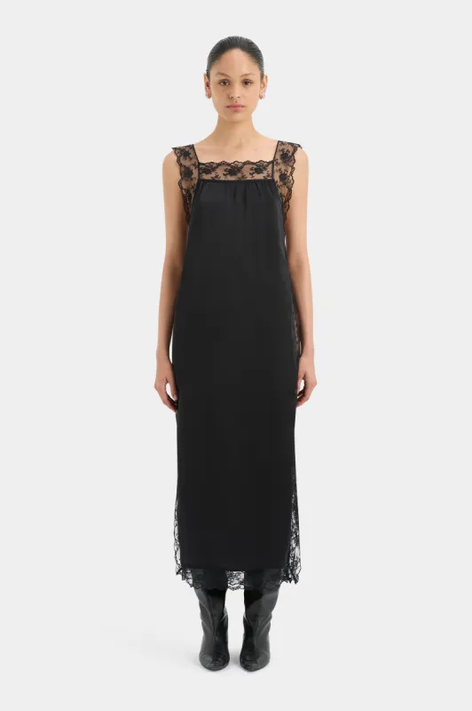 Aries Square Neck Lace Slip sold by SIR the label