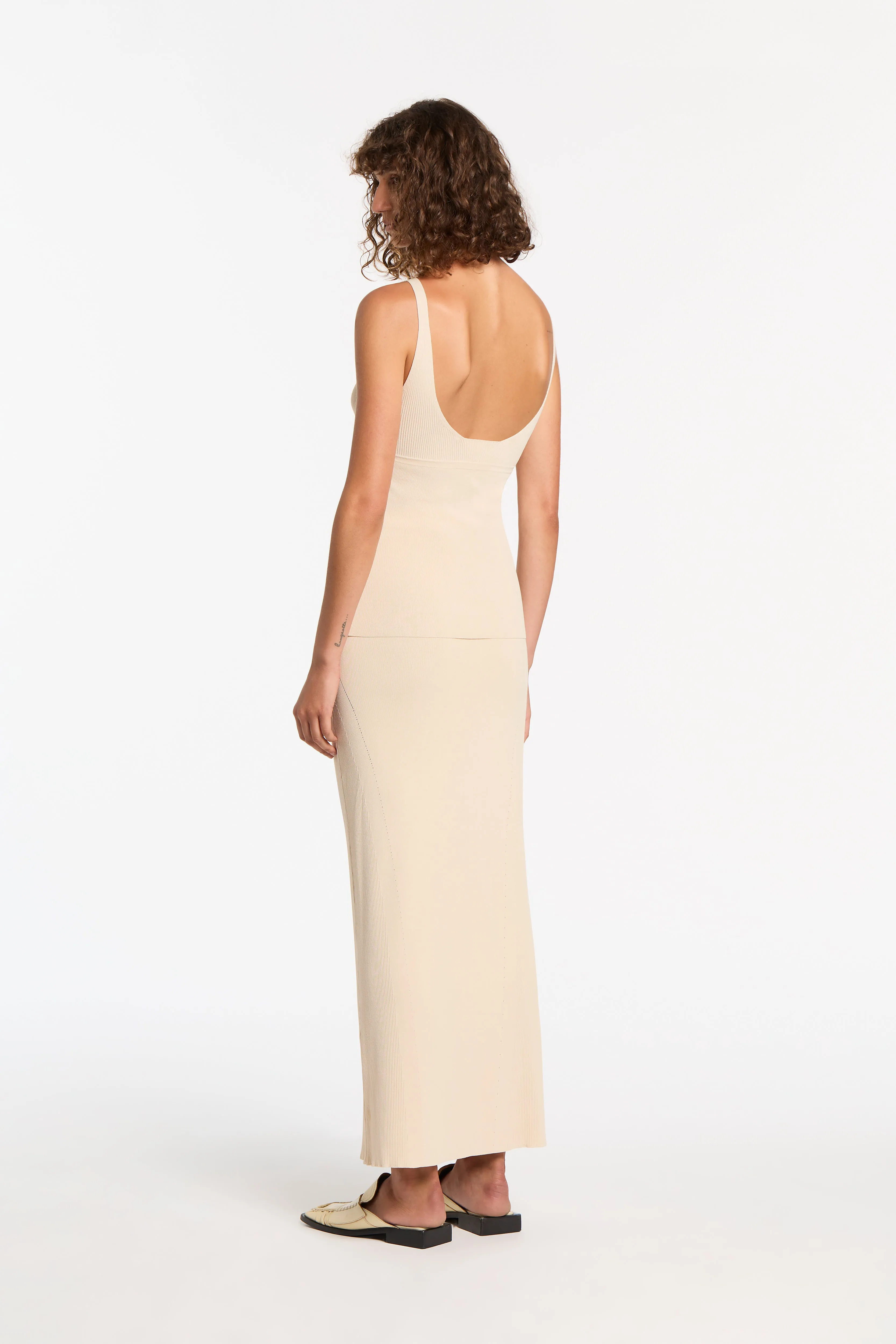 Impasto Ribbed Midi Skirt sold by SIR the label product image thumbnail 3