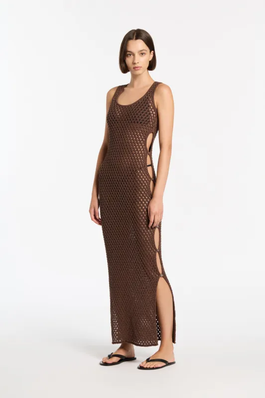 Aline Crochet Cut Out Maxi sold by SIR the label