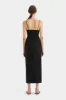 Noemi Balconette Midi Dress sold by SIR the label