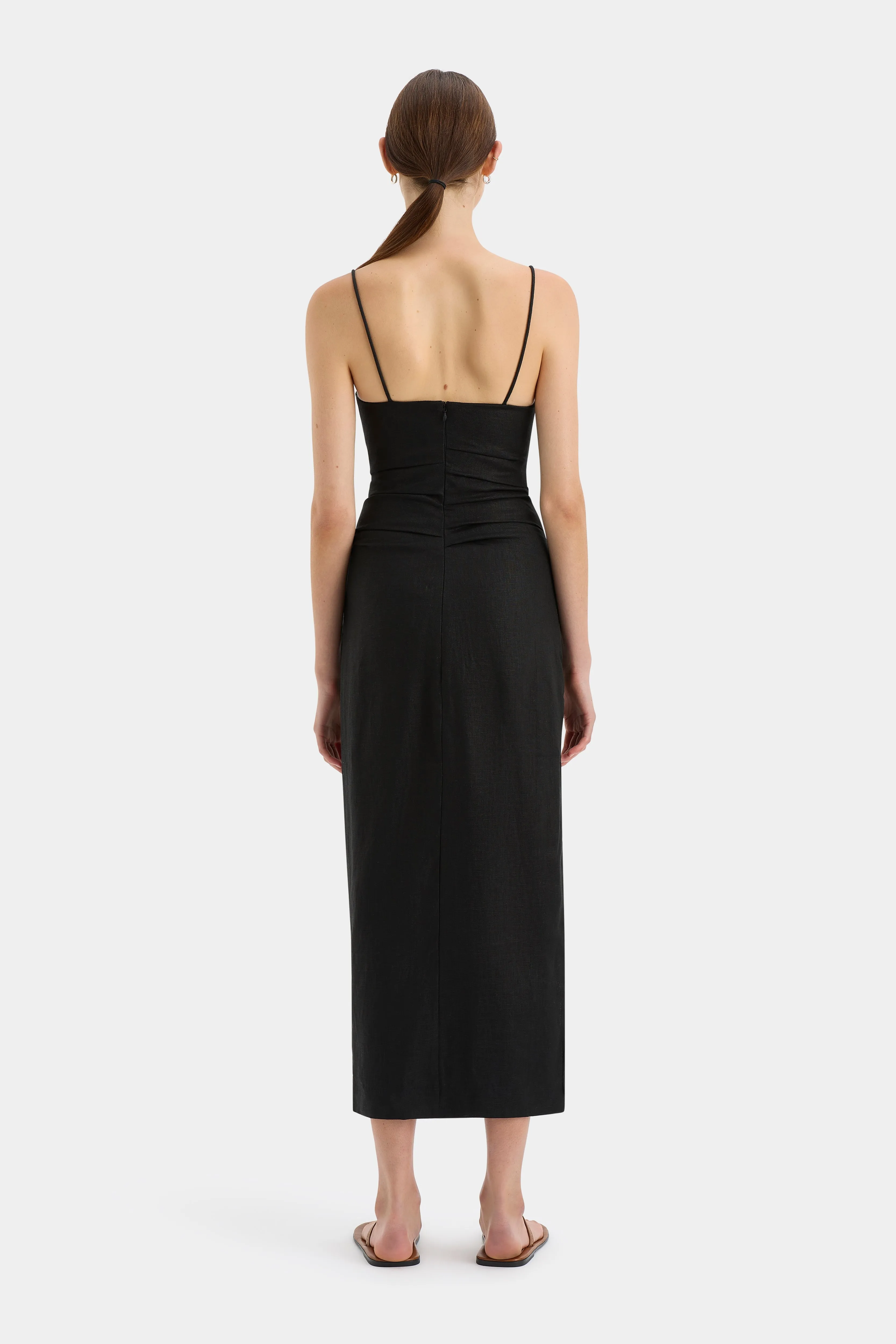 Noemi Balconette Midi Dress sold by SIR the label product image thumbnail 3