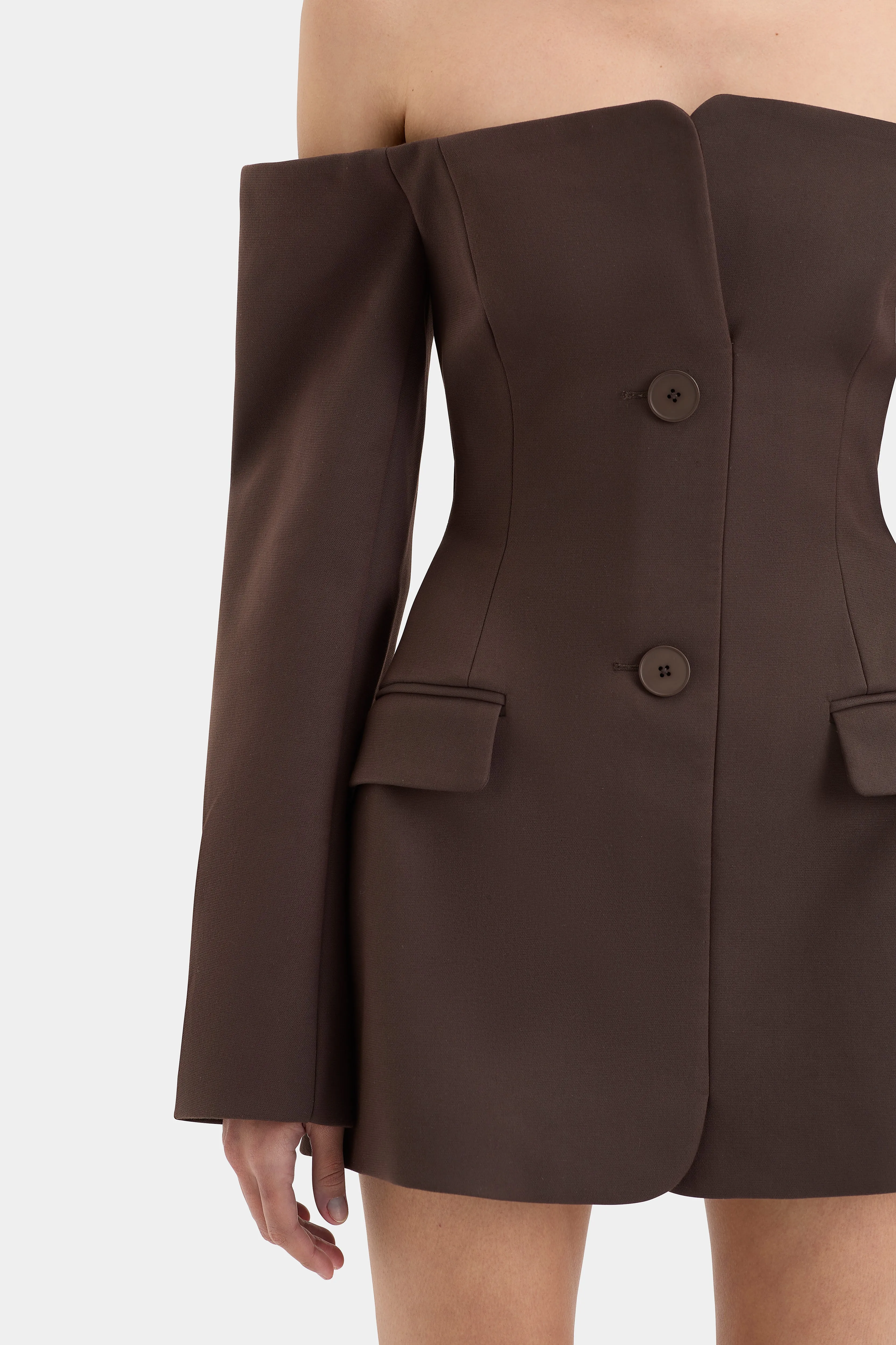 Sandrine Tailored Mini Dress sold by SIR the label product image thumbnail 5