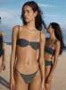 Maxime Gathered Bikini Brief sold by SIR the label