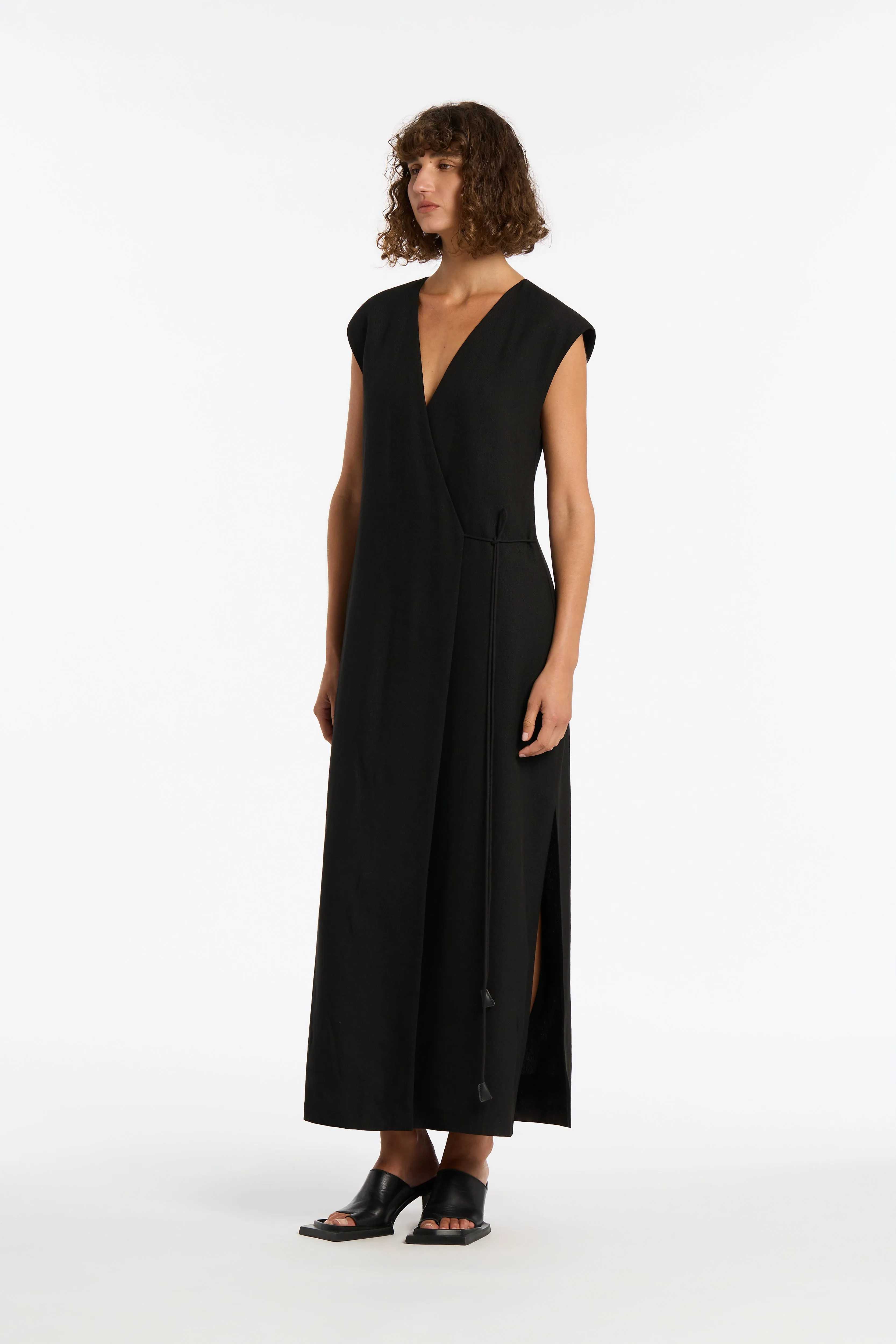 Clemence Wrap Dress sold by SIR the label product image thumbnail 3