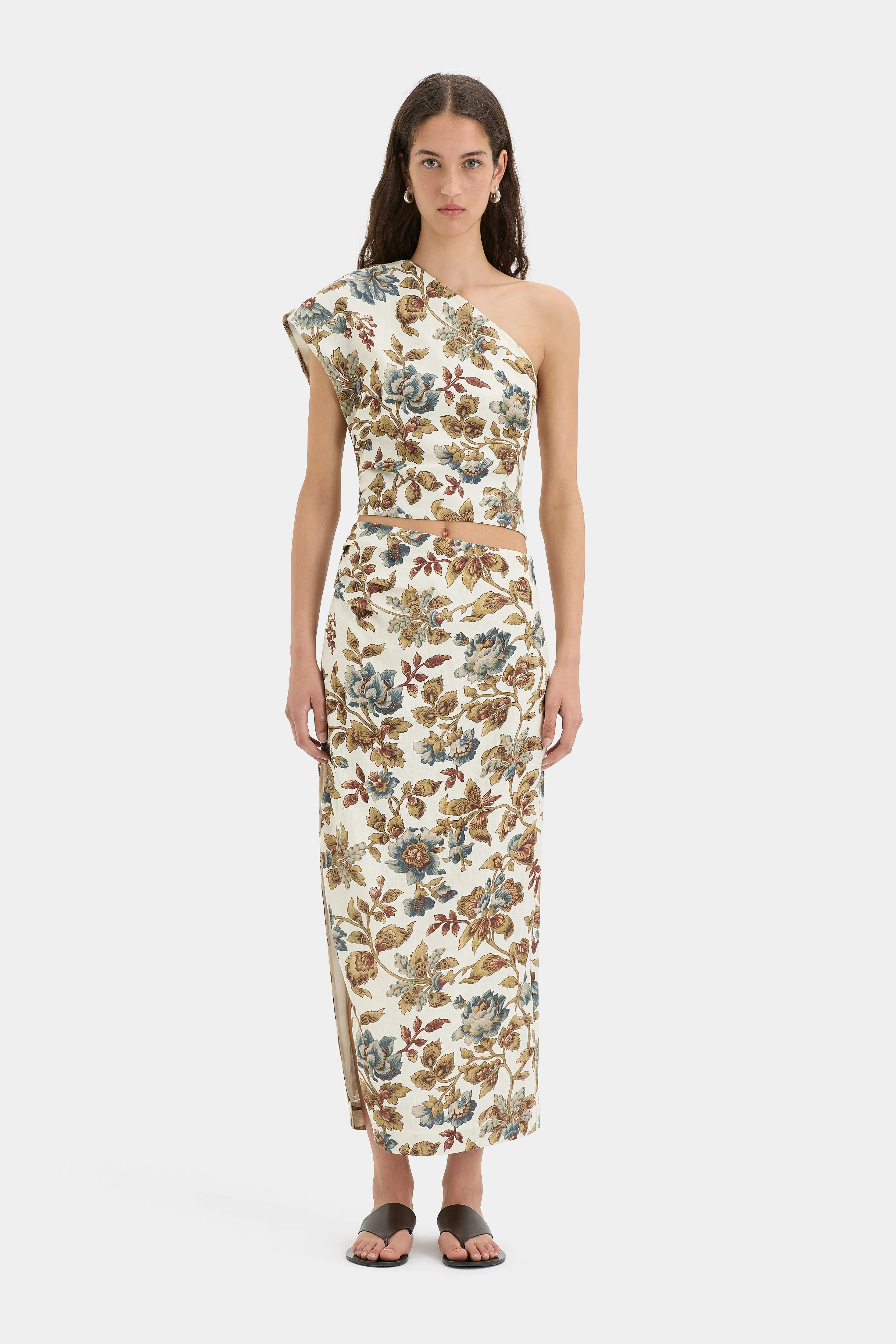 Eleanora Asymmetric Skirt sold by SIR the label