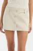 Sandrine Button Mini Skirt sold by SIR the label
