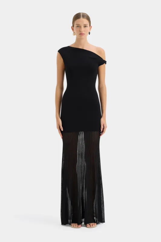 Indigo Twist Dress sold by SIR the label