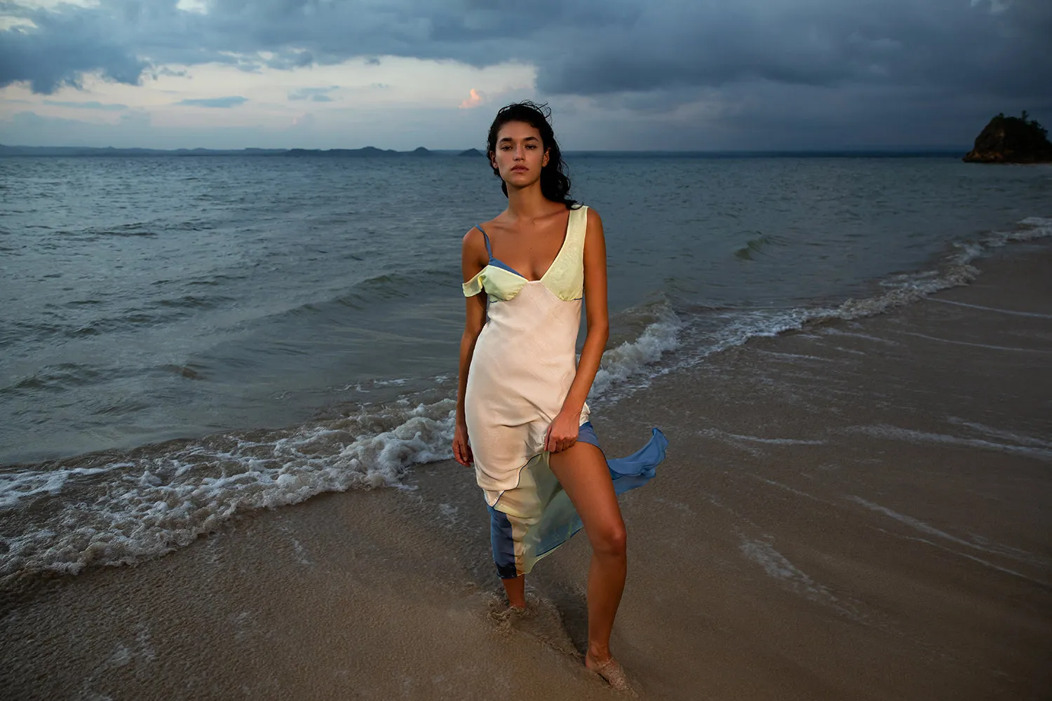 Thames Splice Midi Dress sold by SIR the label product image thumbnail 5