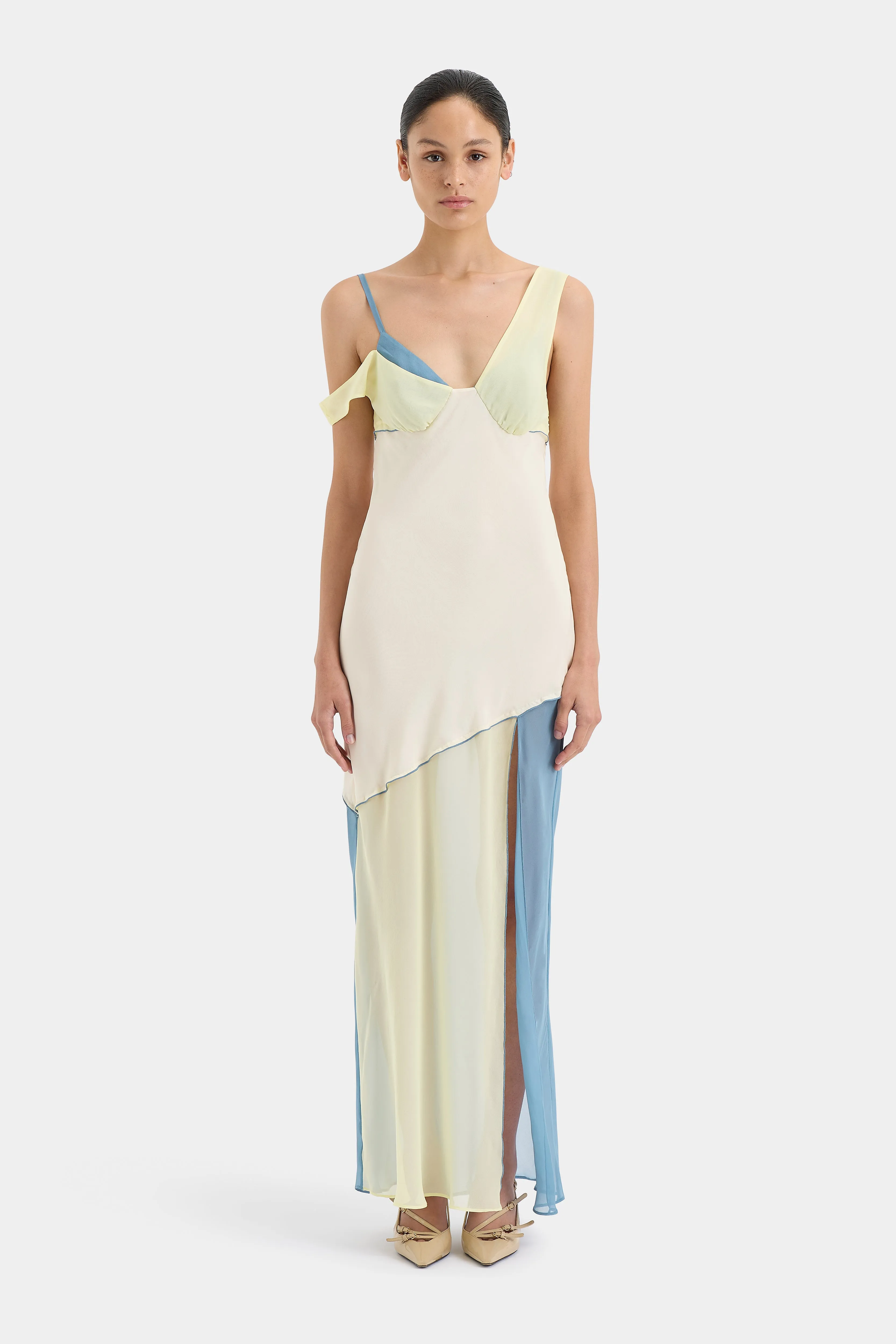 Thames Splice Midi Dress sold by SIR the label