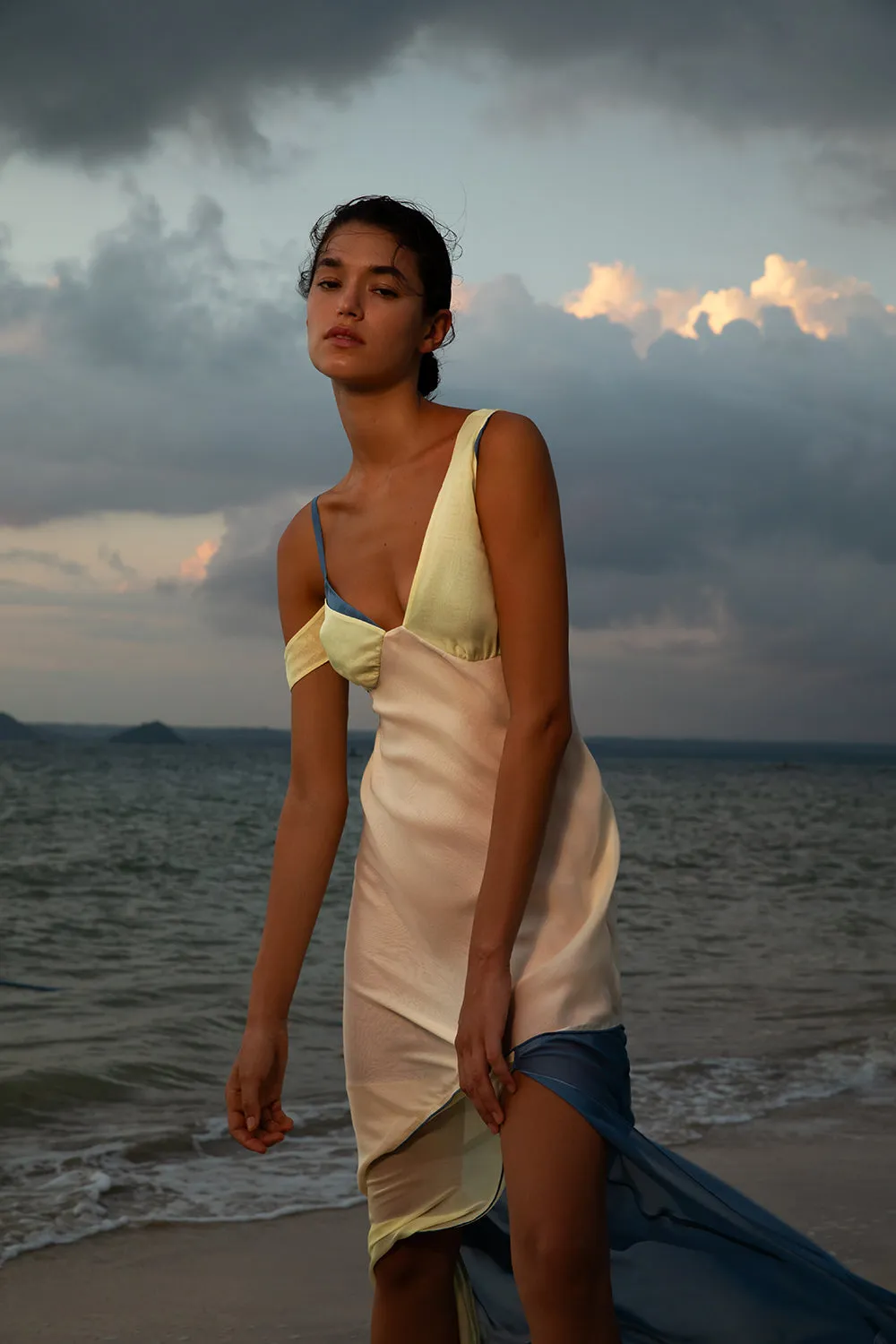 Thames Splice Midi Dress sold by SIR the label product image thumbnail 2