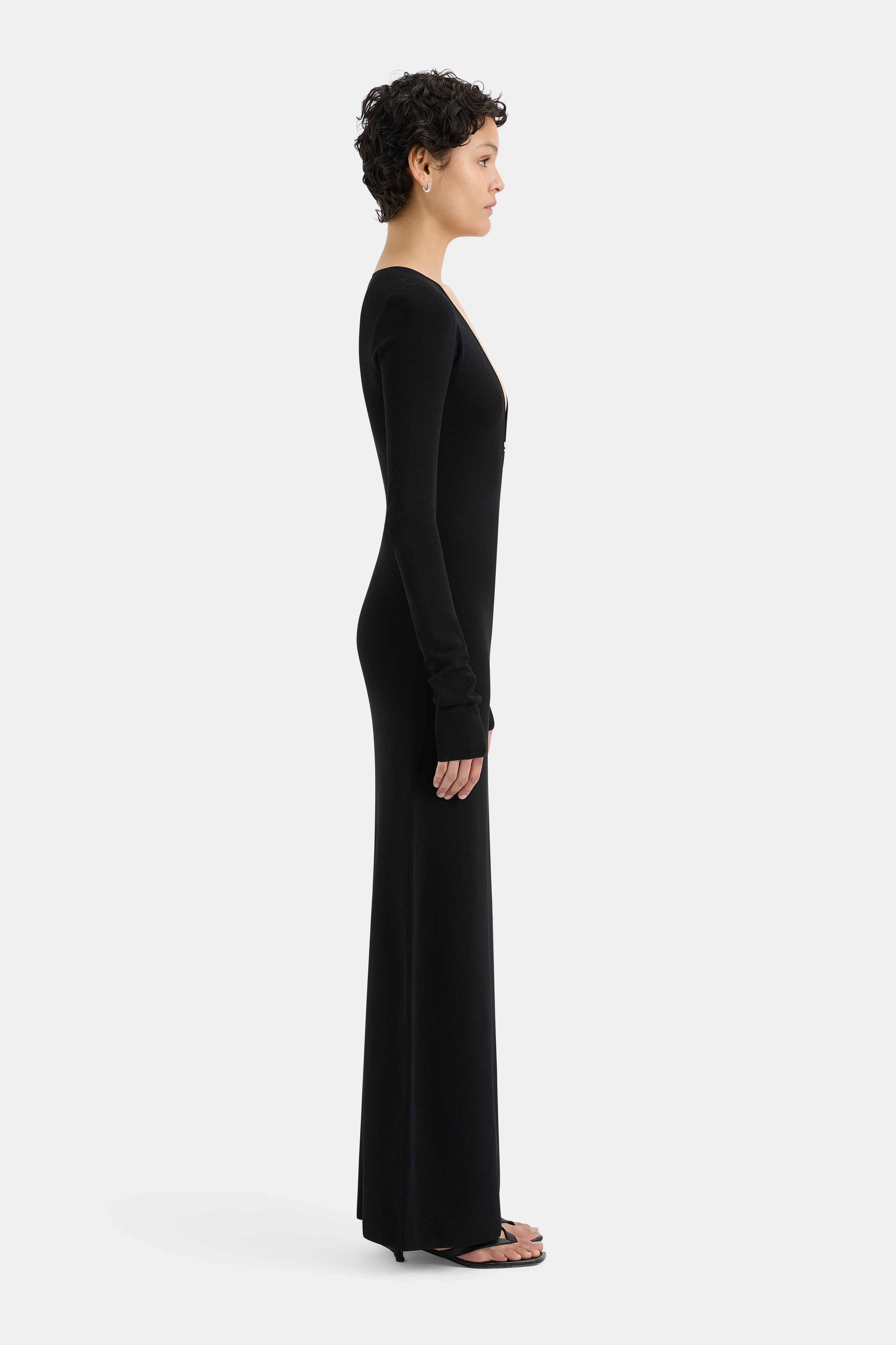 Kinetic Beaded Long Sleeve Maxi Dress sold by SIR the label product image thumbnail 3