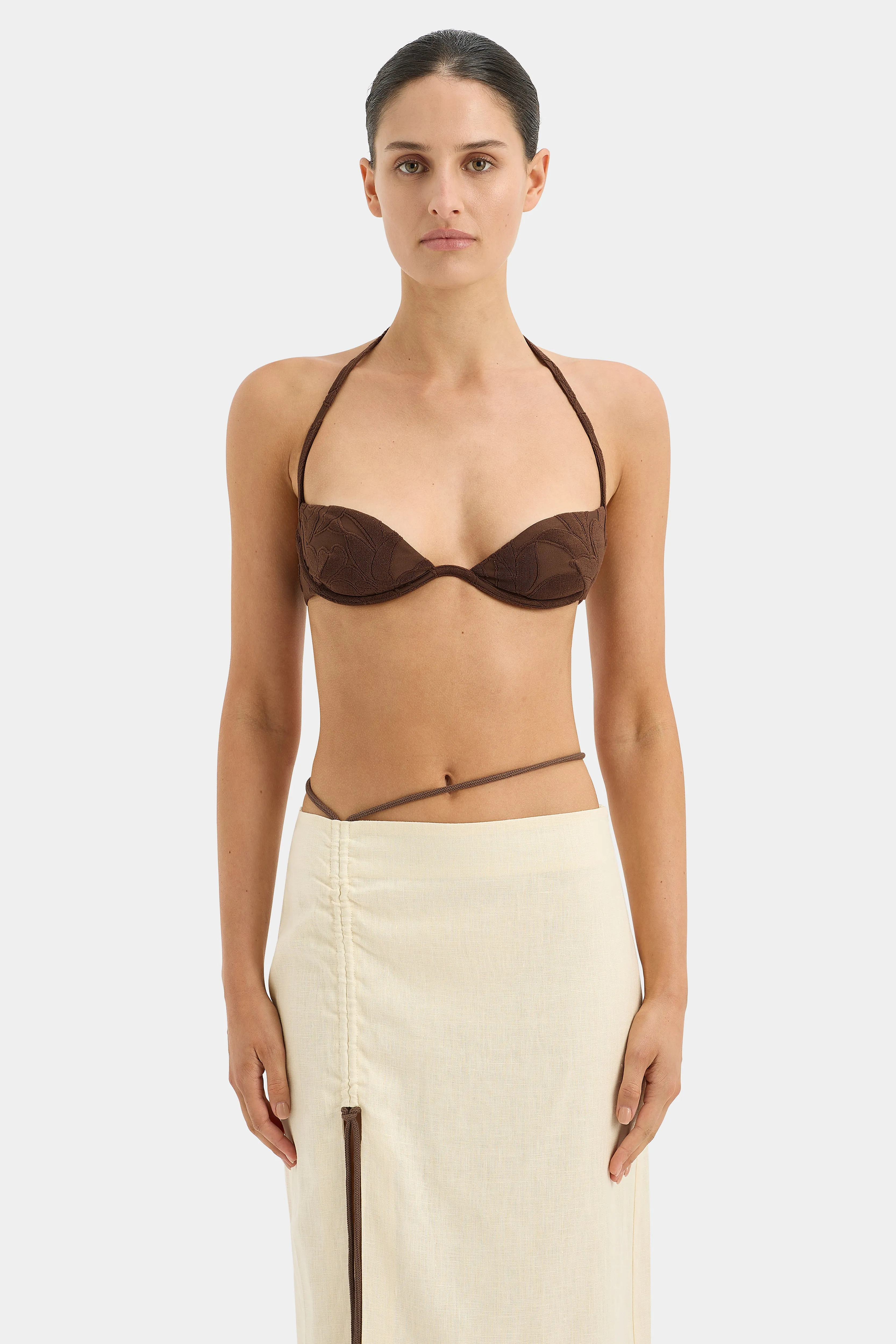 Josefina Corded Midi Skirt sold by SIR the label product image thumbnail 4