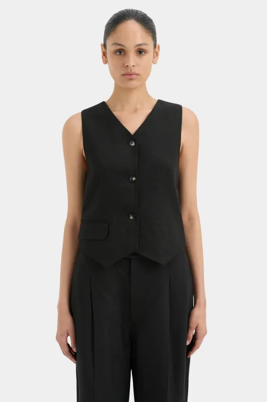 Clemence Tailored Vest sold by SIR the label