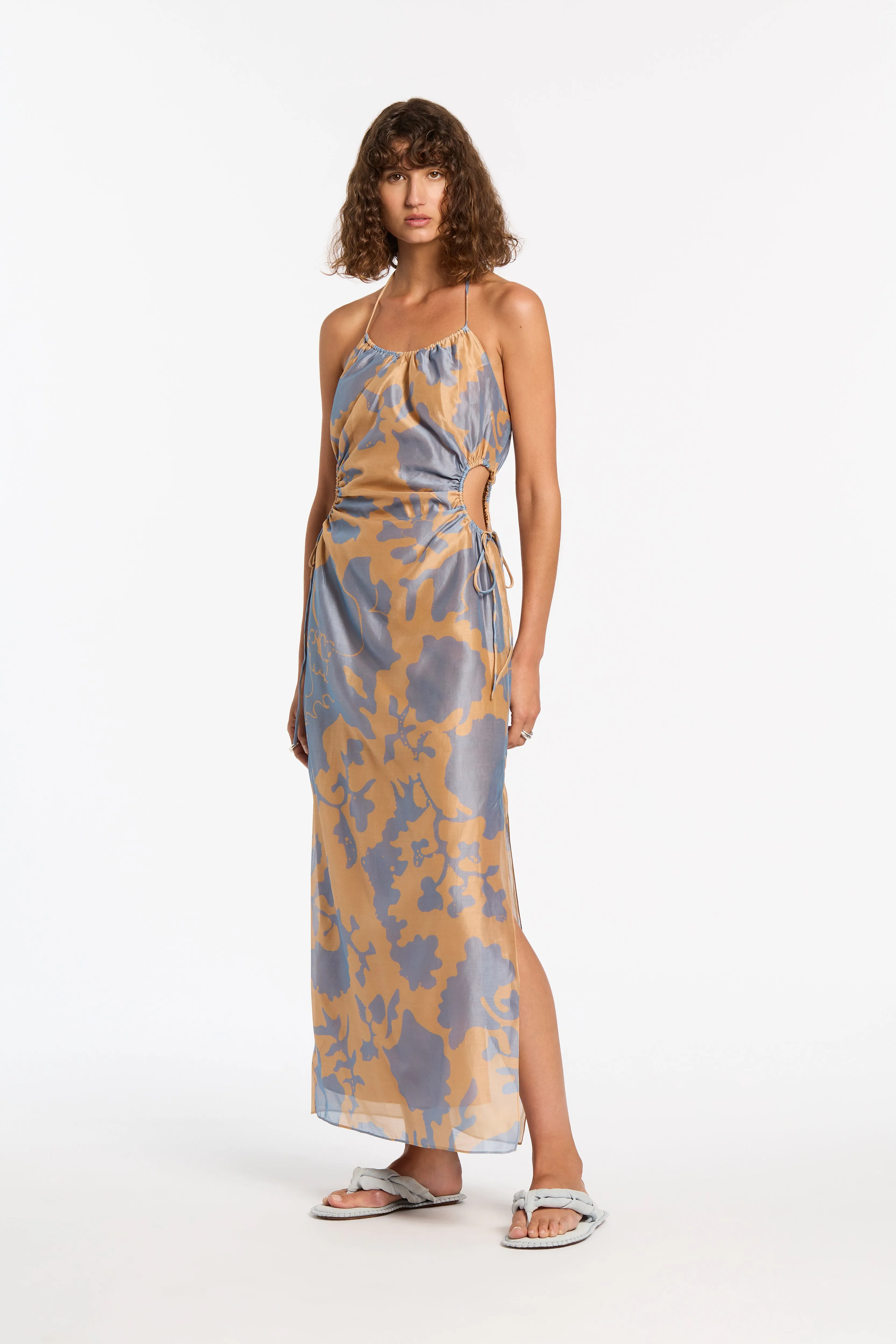Coralie Halter Midi Dress sold by SIR the label