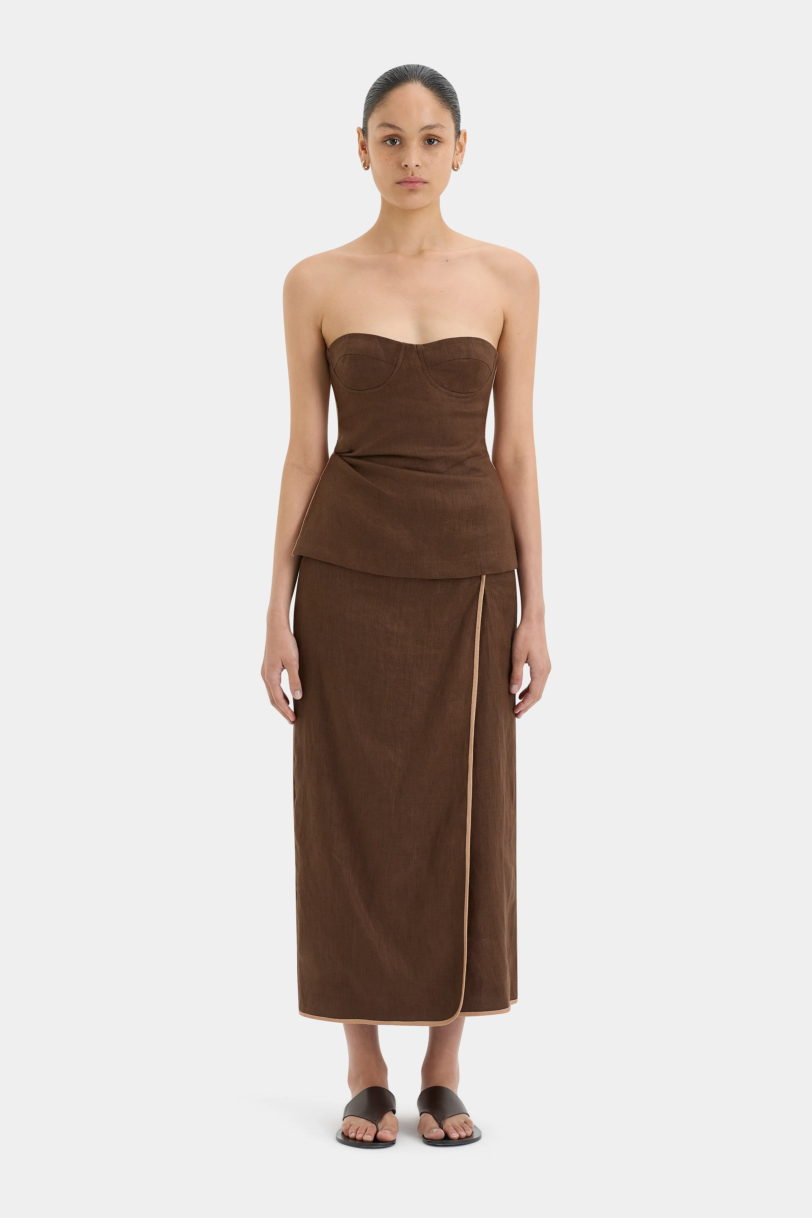 Affogato Twist Midi Skirt sold by SIR the label product image thumbnail 5