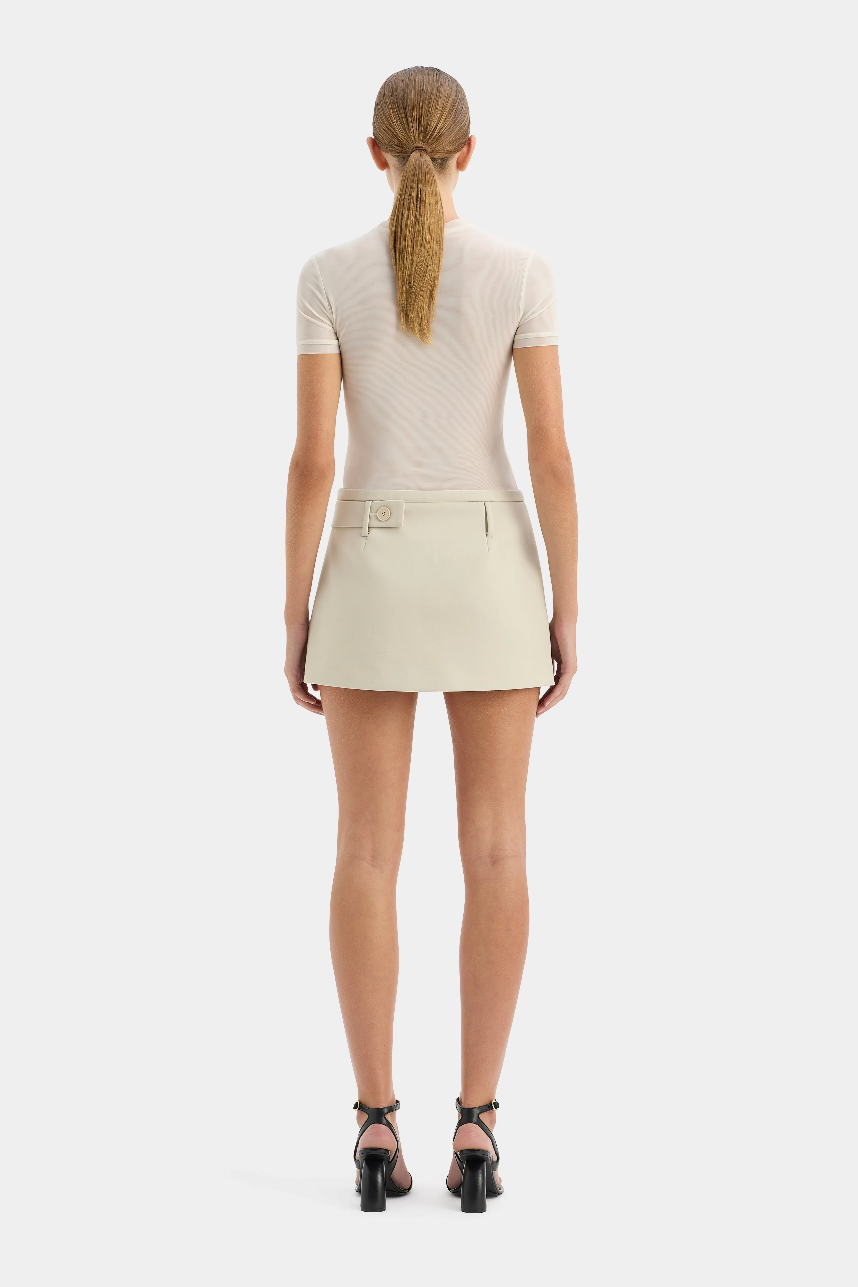 Jacques Mesh Fitted Tee sold by SIR the label product image thumbnail 3