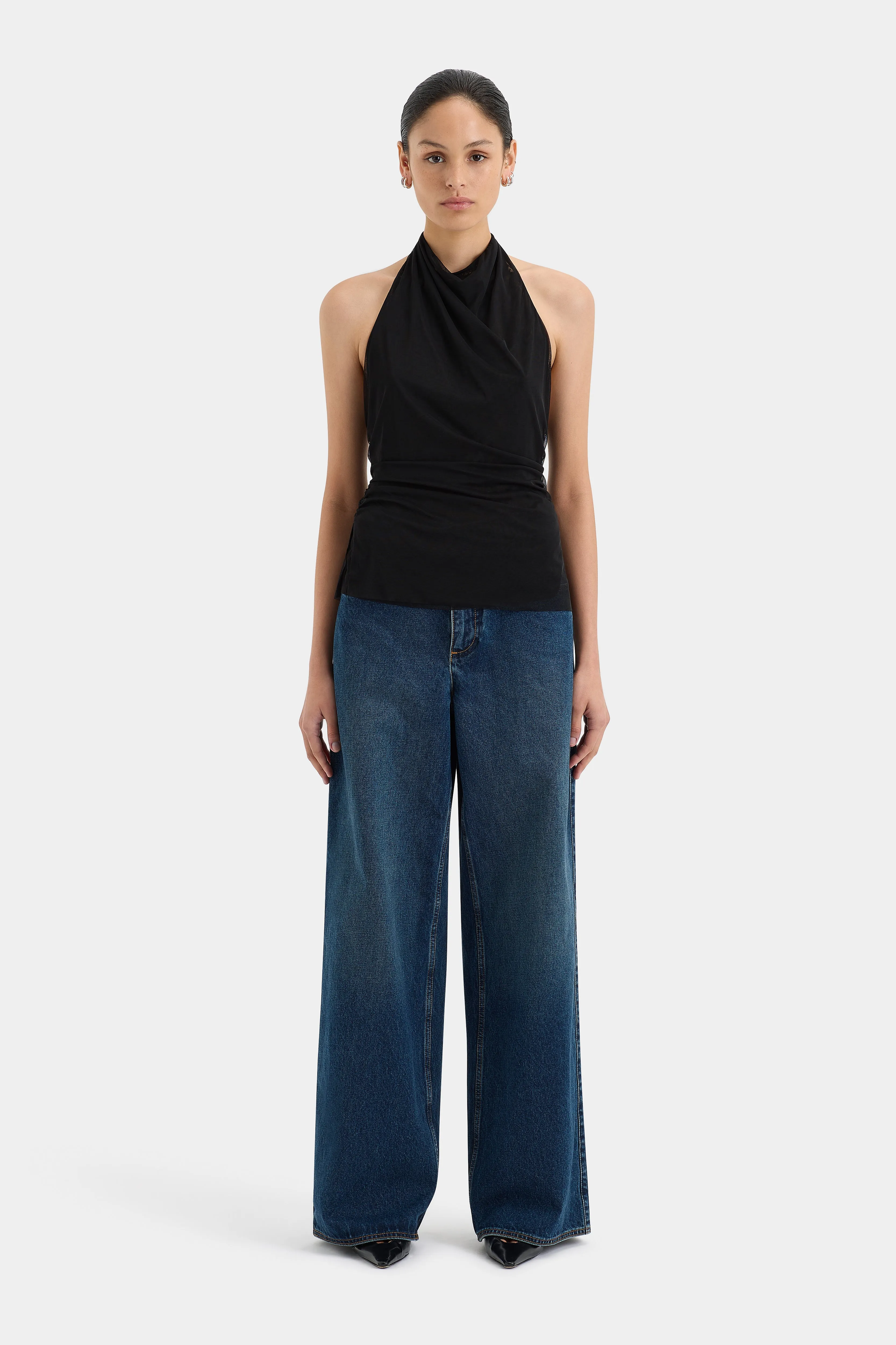 Jacques Mesh Halter Top sold by SIR the label product image thumbnail 3