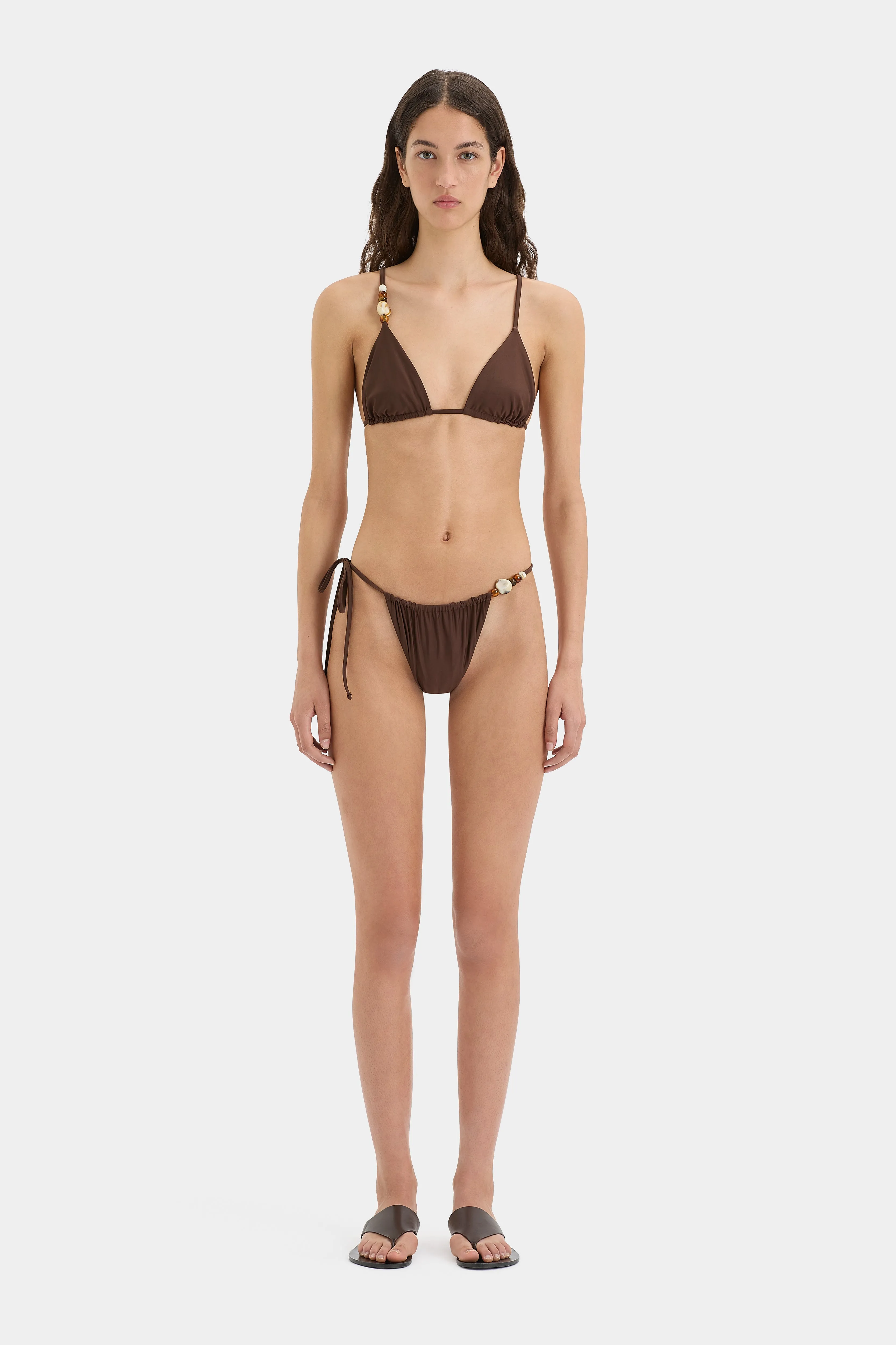 Jeanne Beaded String Brief sold by SIR the label