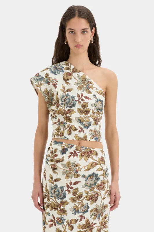 Eleanora Asymmetric Top sold by SIR the label