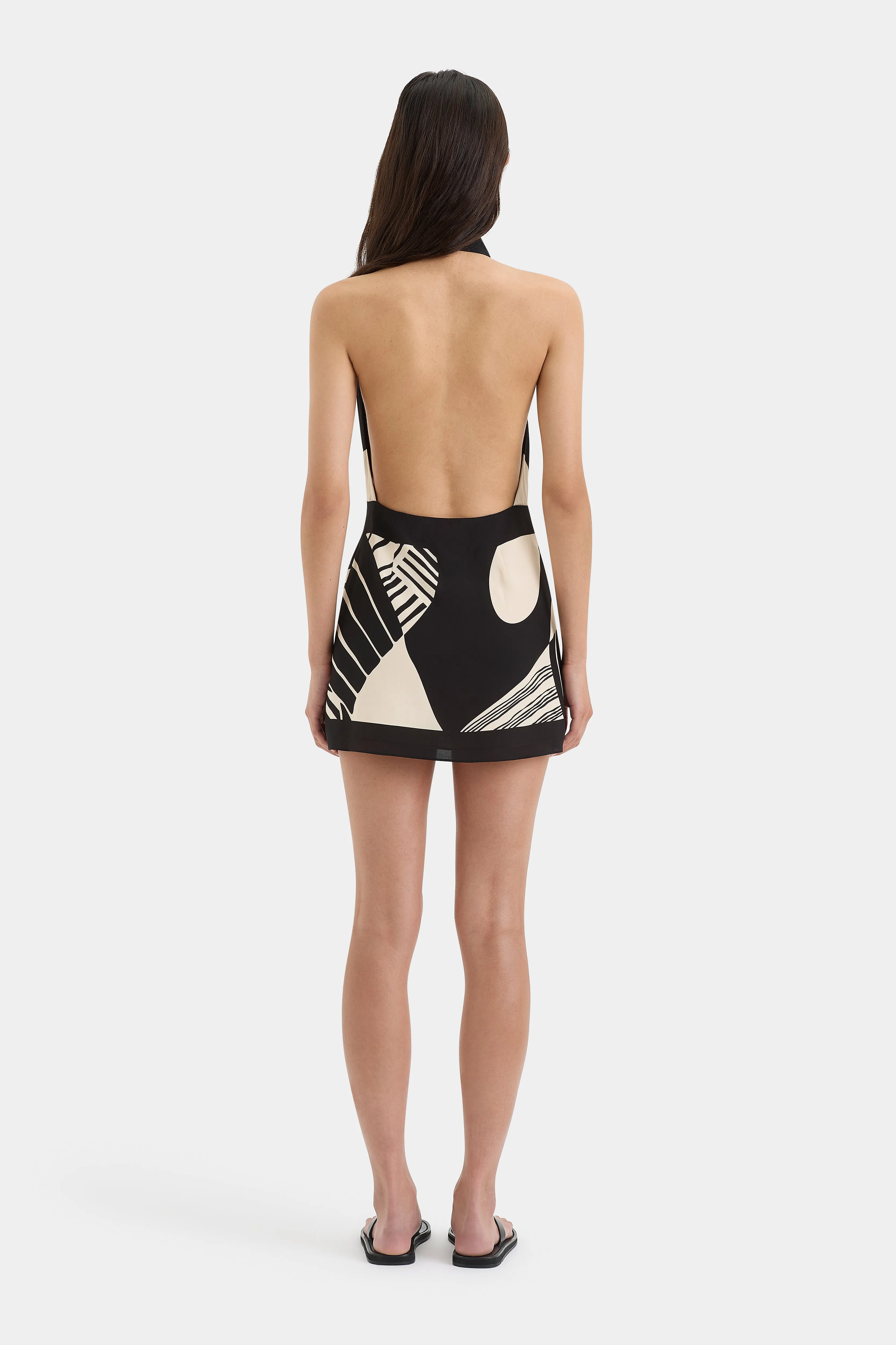 Realisme Wrap Halter Mini Dress sold by SIR the label product image thumbnail 2
