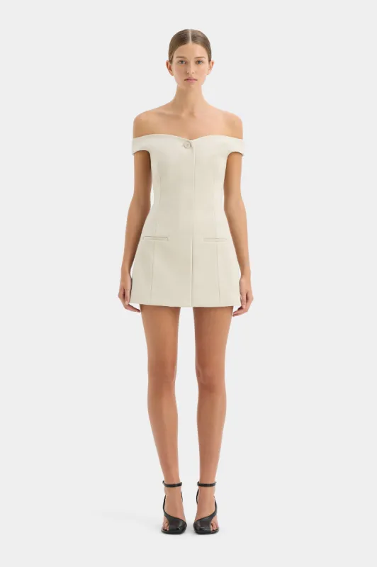 Sandrine Off Shoulder Mini Dress made by SIR the label