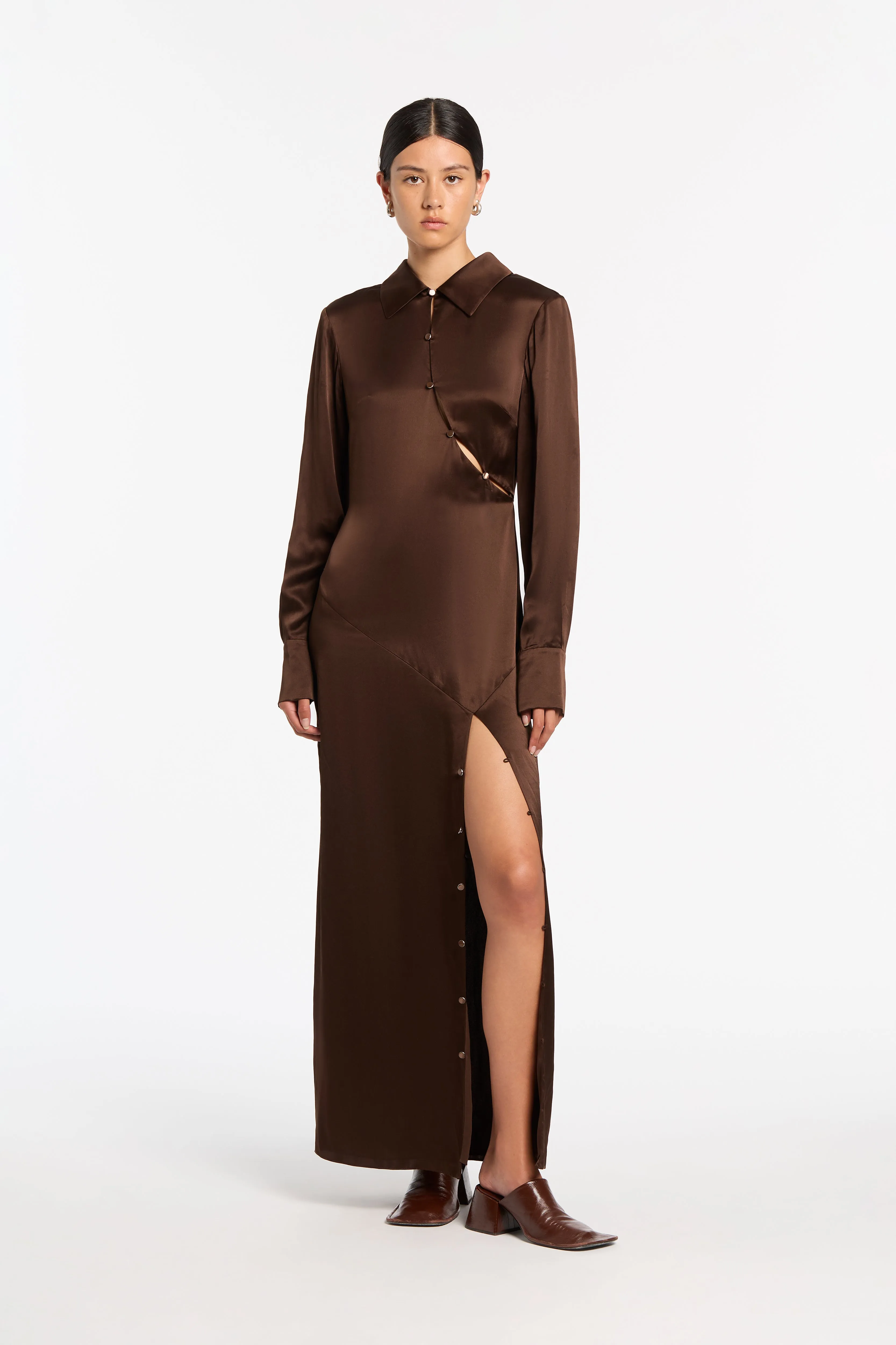 Selita Shirt Dress sold by SIR the label