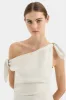 Affogato Tie Shoulder Dress sold by SIR the label