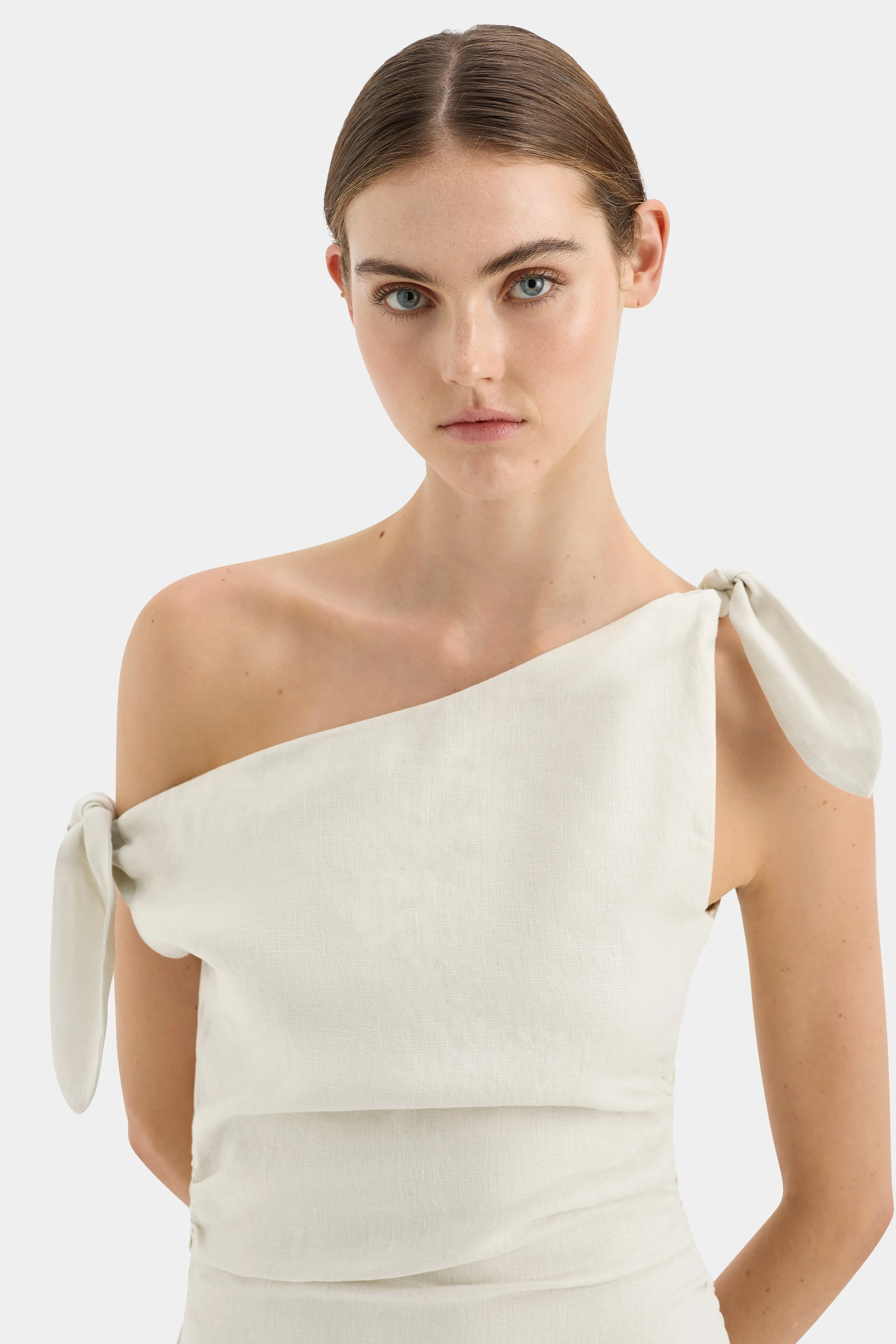 Affogato Tie Shoulder Dress sold by SIR the label product image thumbnail 5