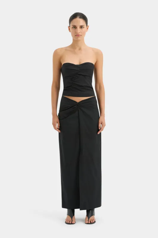 Azul Twist Midi Skirt sold by SIR the label